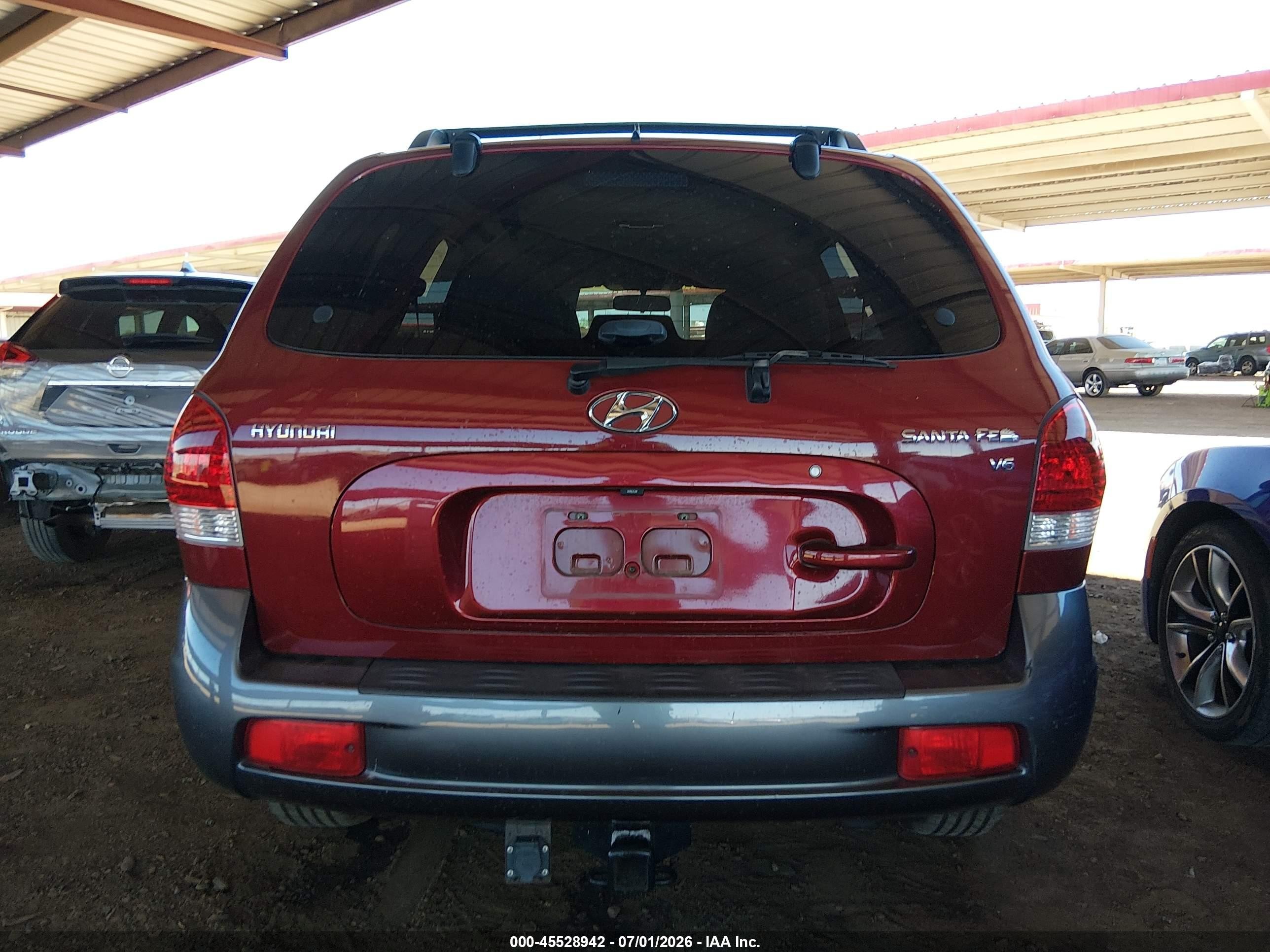 2005 Hyundai Santa Fe Gls Red vin: KM8SC13D55U932047