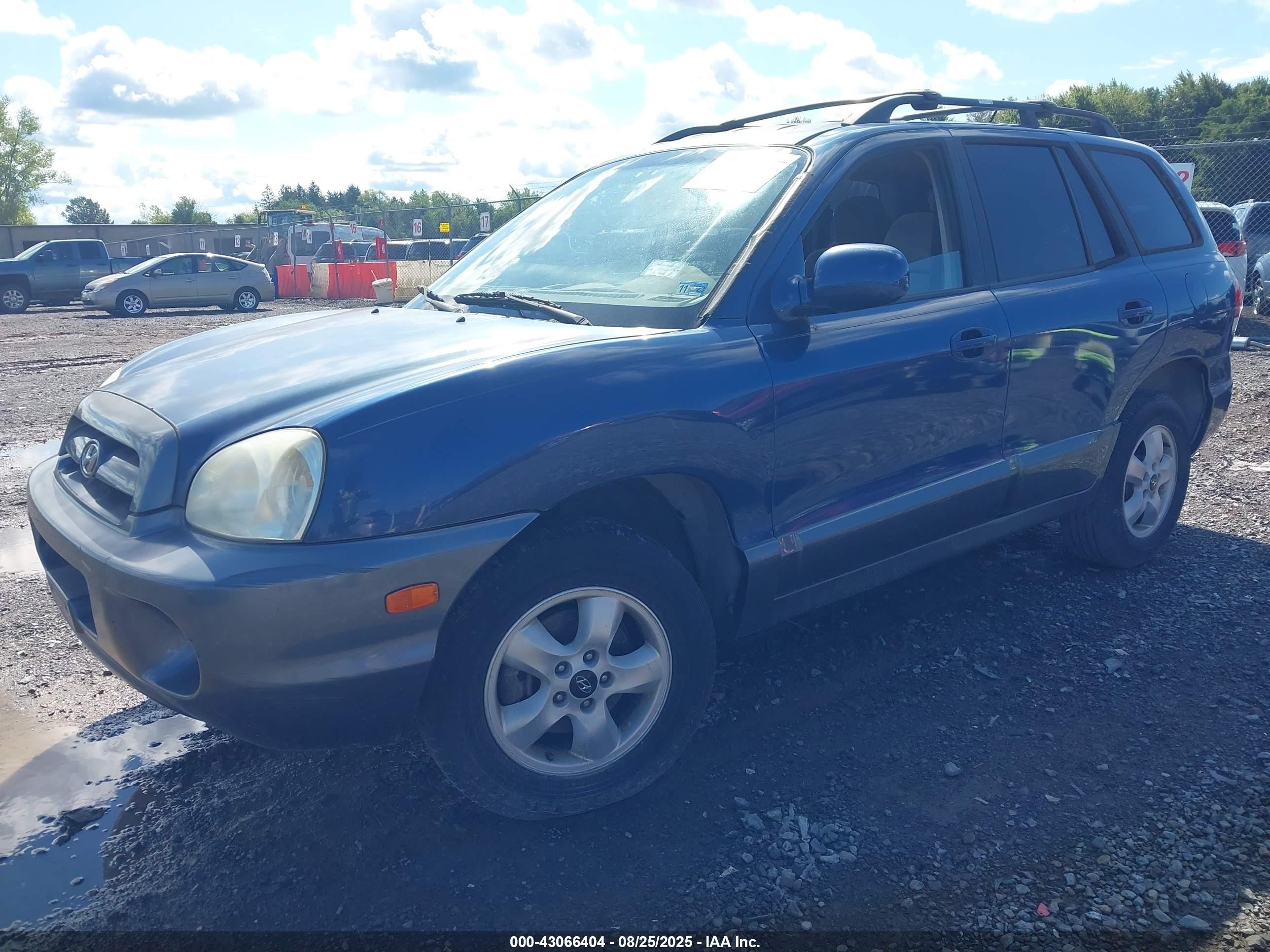 2006 Hyundai Santa Fe Gls Blue vin: KM8SC13D56U087234