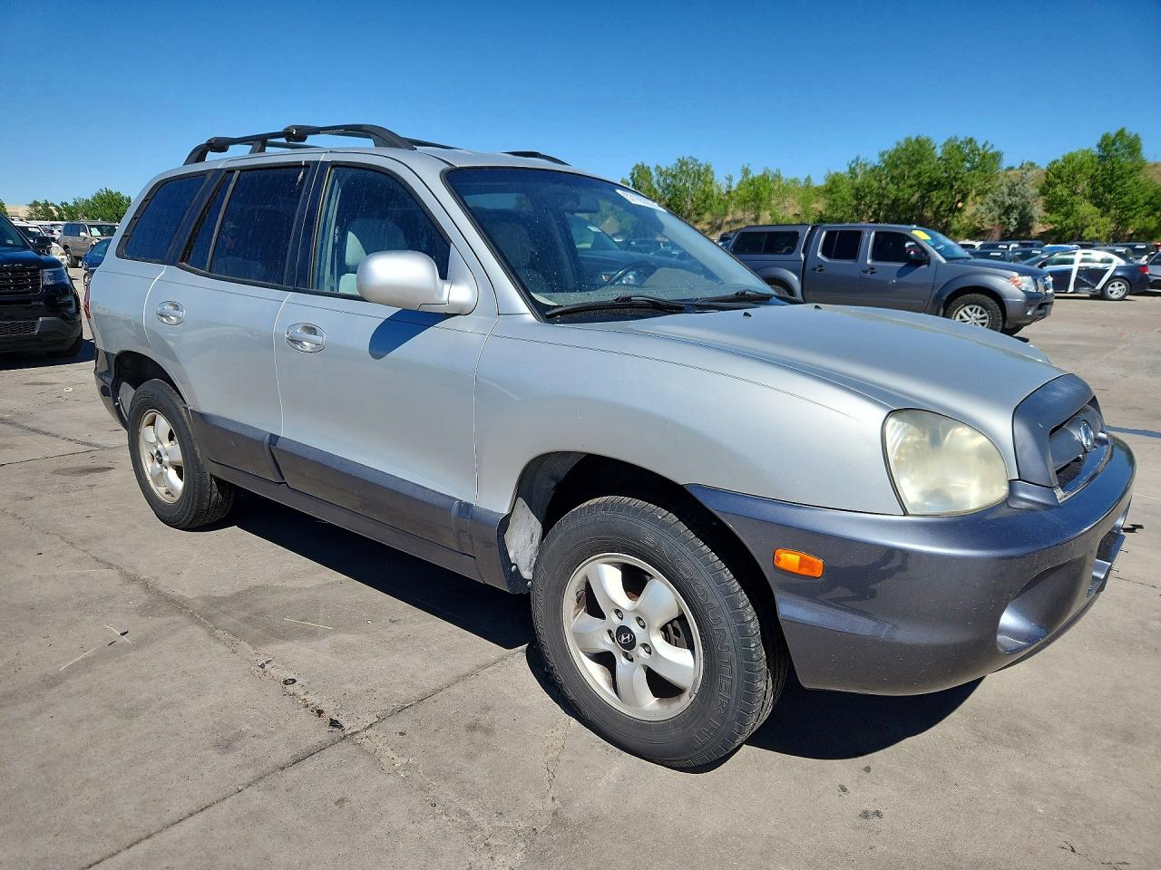 2006 Hyundai Santa Fe Gls Silver vin: KM8SC13D56U105845