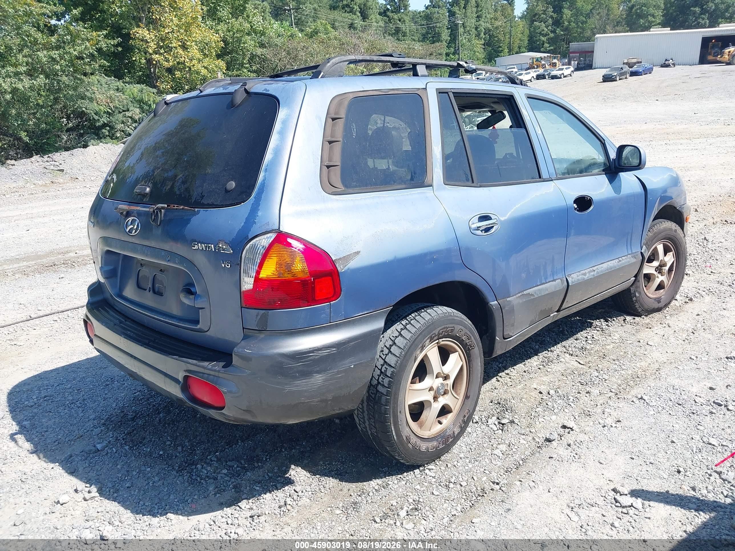 2002 Hyundai Santa Fe Gls/lx Синий vin: KM8SC13D62U286092