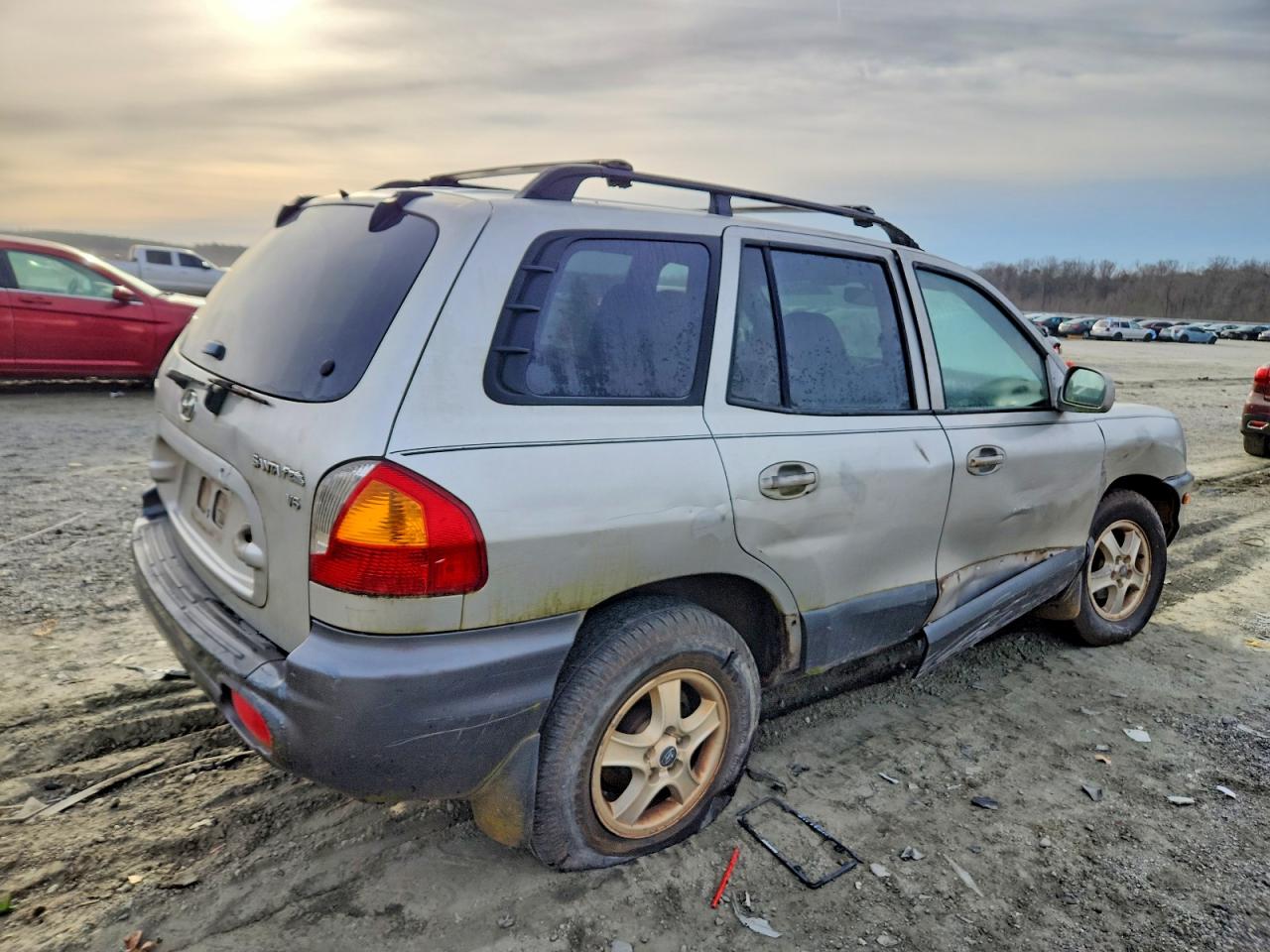2002 Hyundai Santa Fe Gls Silver vin: KM8SC13D62U302338