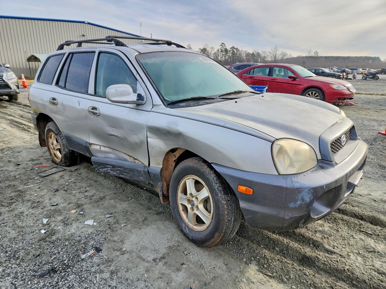 2002 Hyundai Santa Fe Gls Silver vin: KM8SC13D62U302338