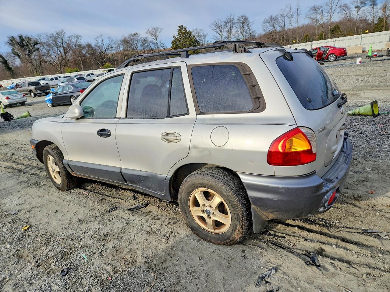 2002 Hyundai Santa Fe Gls Silver vin: KM8SC13D62U302338