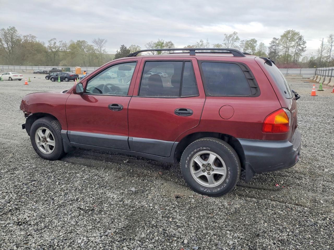 2002 Hyundai Santa Fe Gls Burgundy vin: KM8SC13D62U312075
