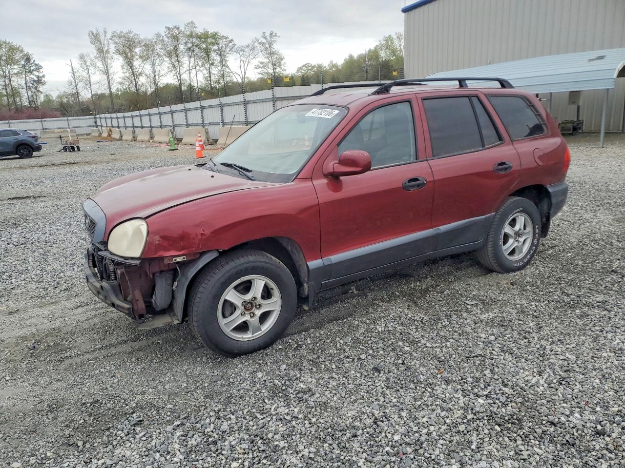 2002 Hyundai Santa Fe Gls Burgundy vin: KM8SC13D62U312075