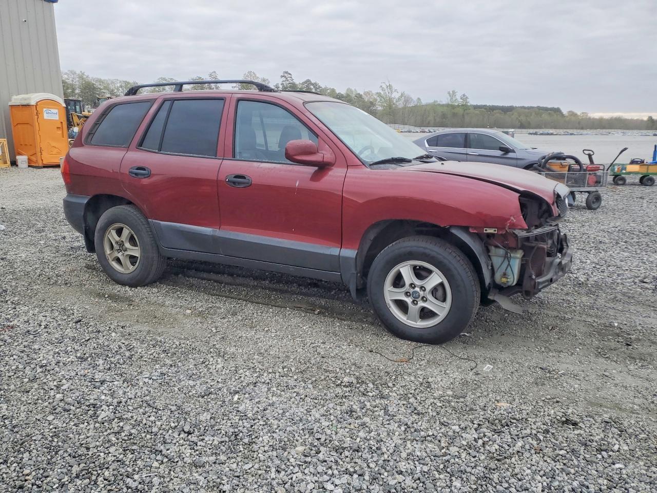 2002 Hyundai Santa Fe Gls Burgundy vin: KM8SC13D62U312075