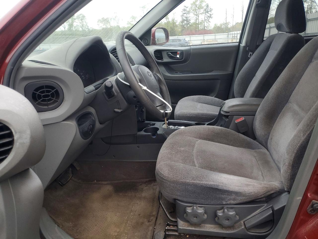 2002 Hyundai Santa Fe Gls Burgundy vin: KM8SC13D62U312075