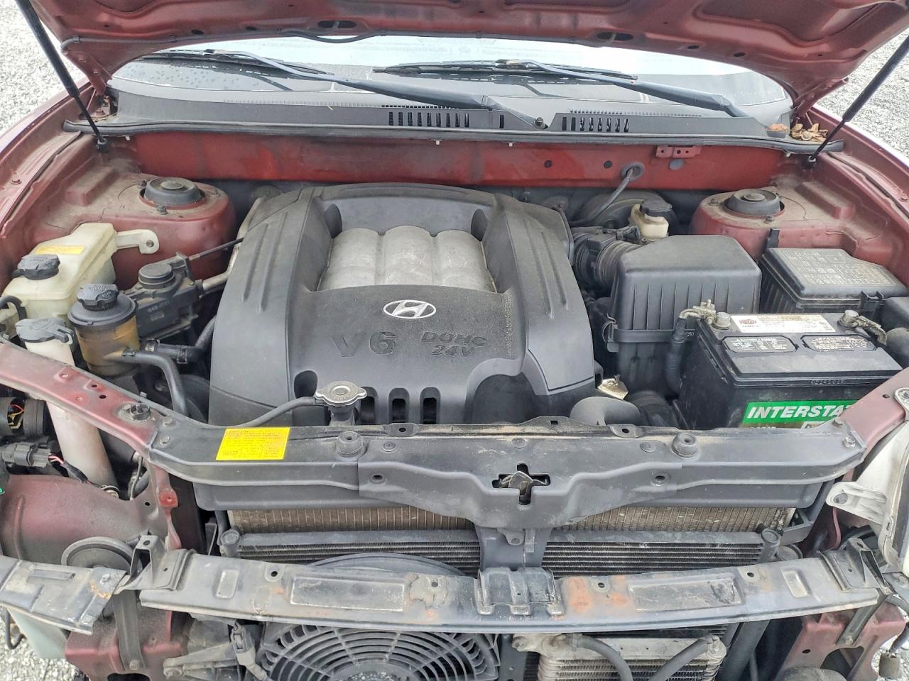 2002 Hyundai Santa Fe Gls Burgundy vin: KM8SC13D62U312075