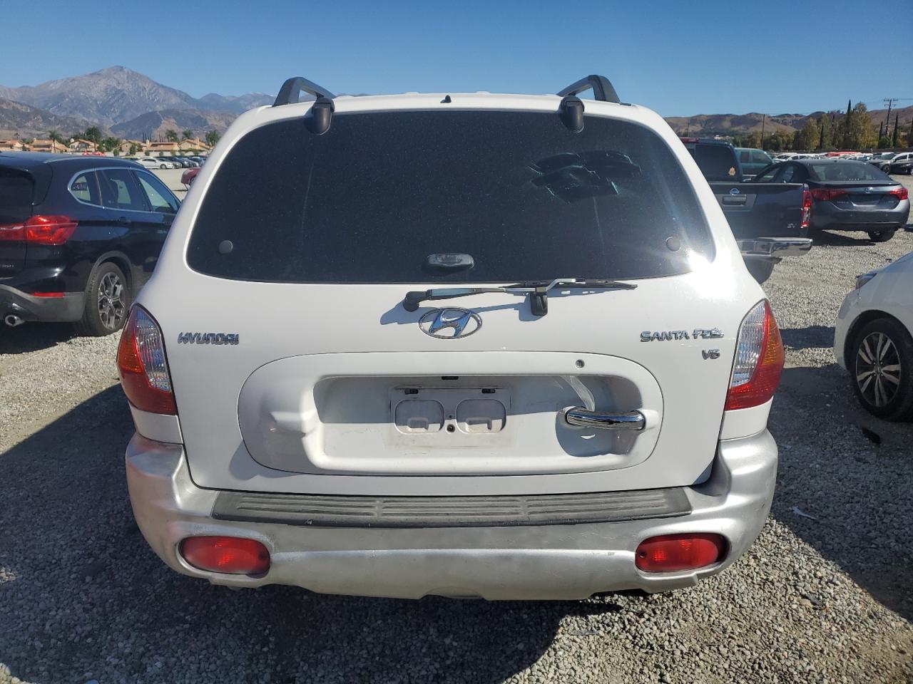 2003 Hyundai Santa Fe Gls White vin: KM8SC13D63U536075