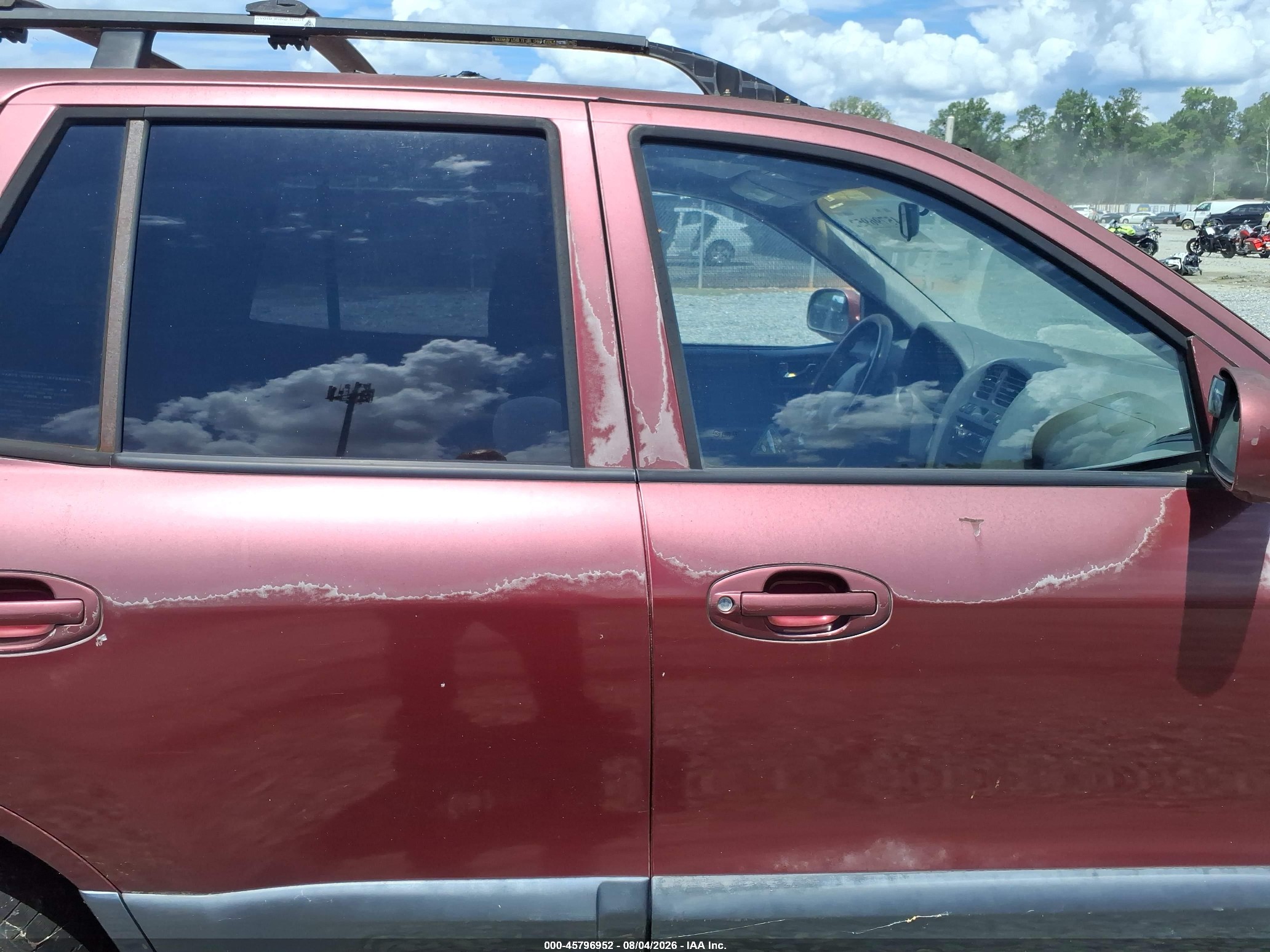 2004 Hyundai Santa Fe Gls/lx Red vin: KM8SC13D64U650496