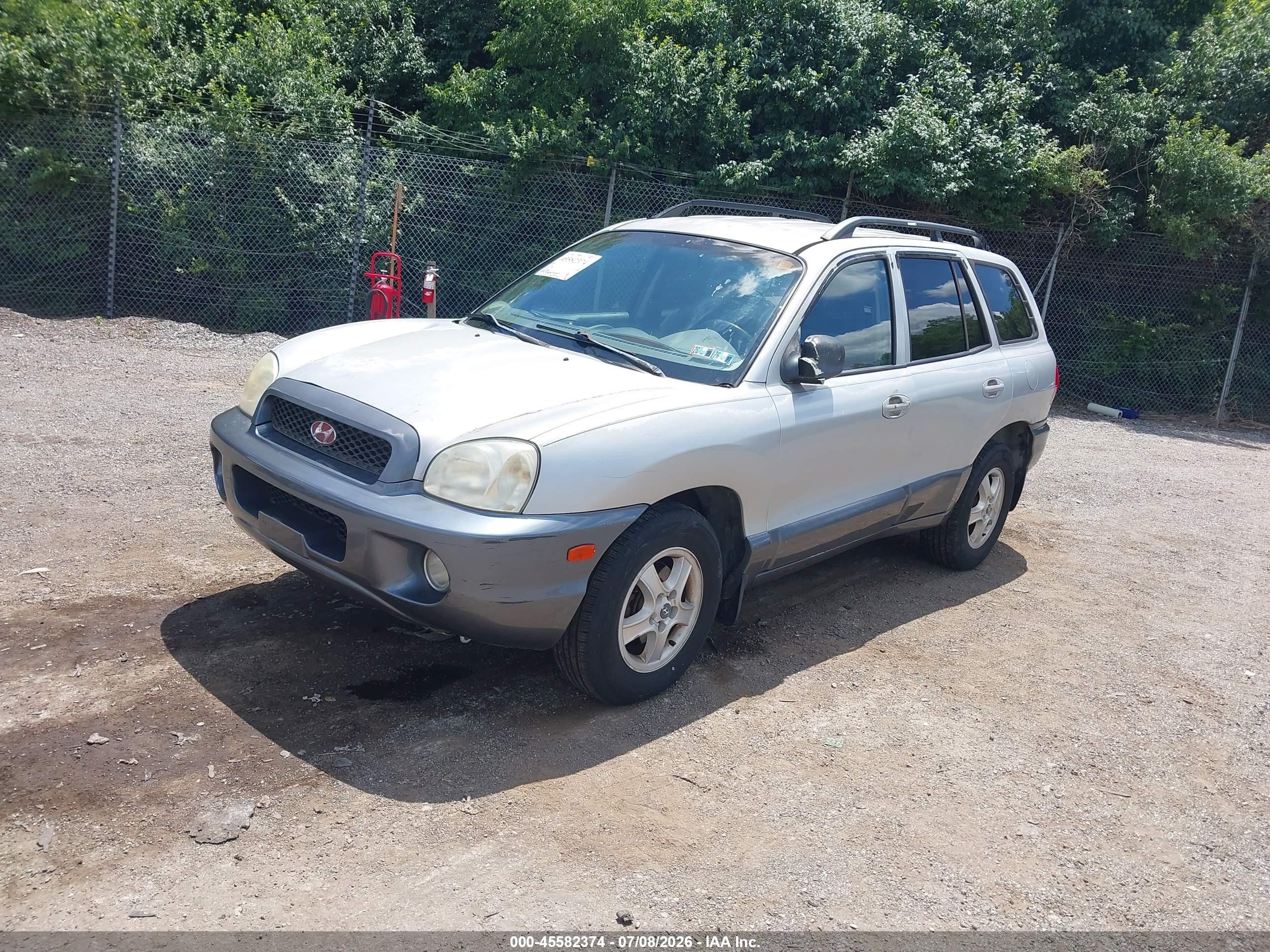 2004 Hyundai Santa Fe Gls Серебряный vin: KM8SC13D64U705206