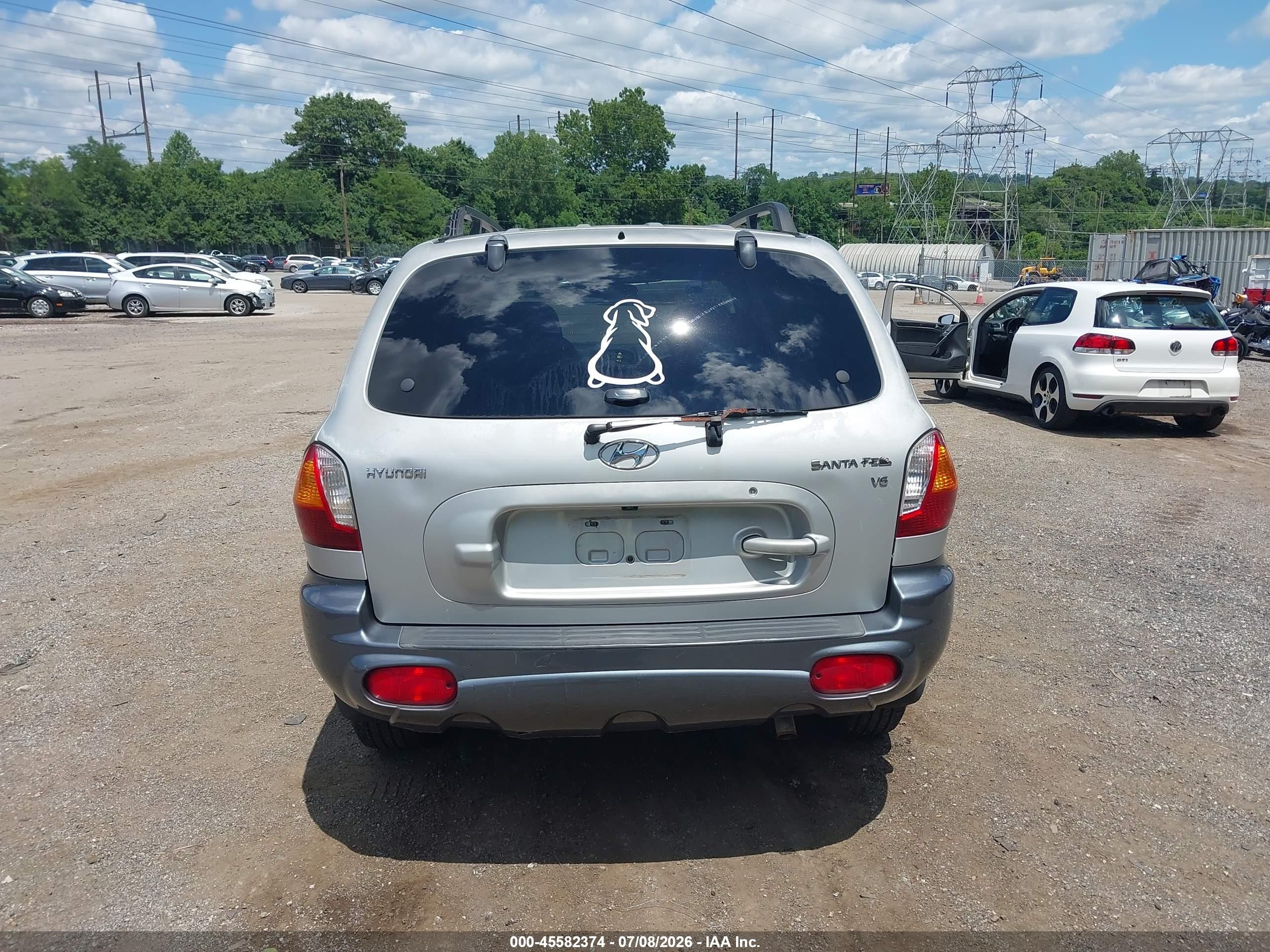 2004 Hyundai Santa Fe Gls Серебряный vin: KM8SC13D64U705206