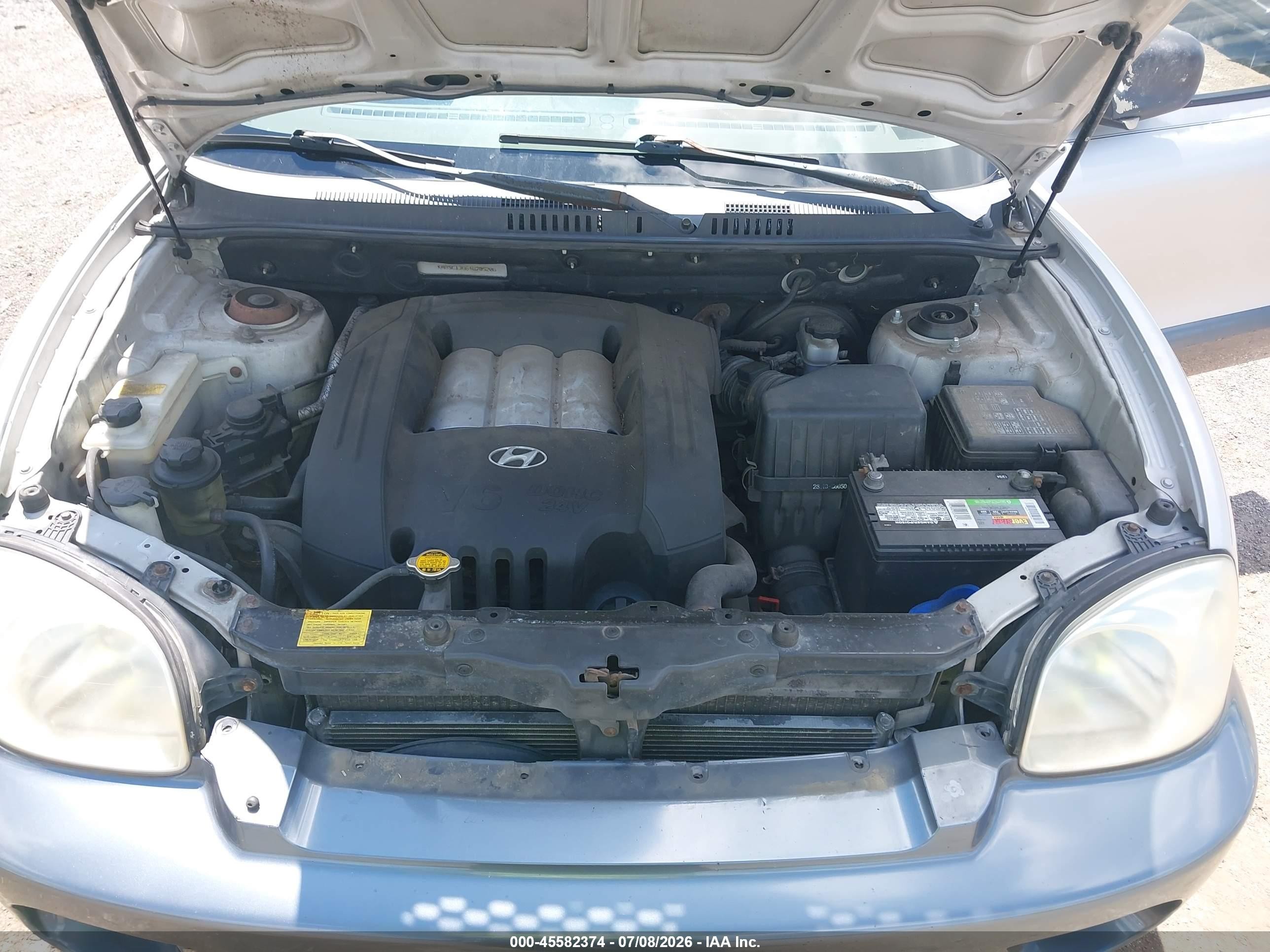 2004 Hyundai Santa Fe Gls Серебряный vin: KM8SC13D64U705206