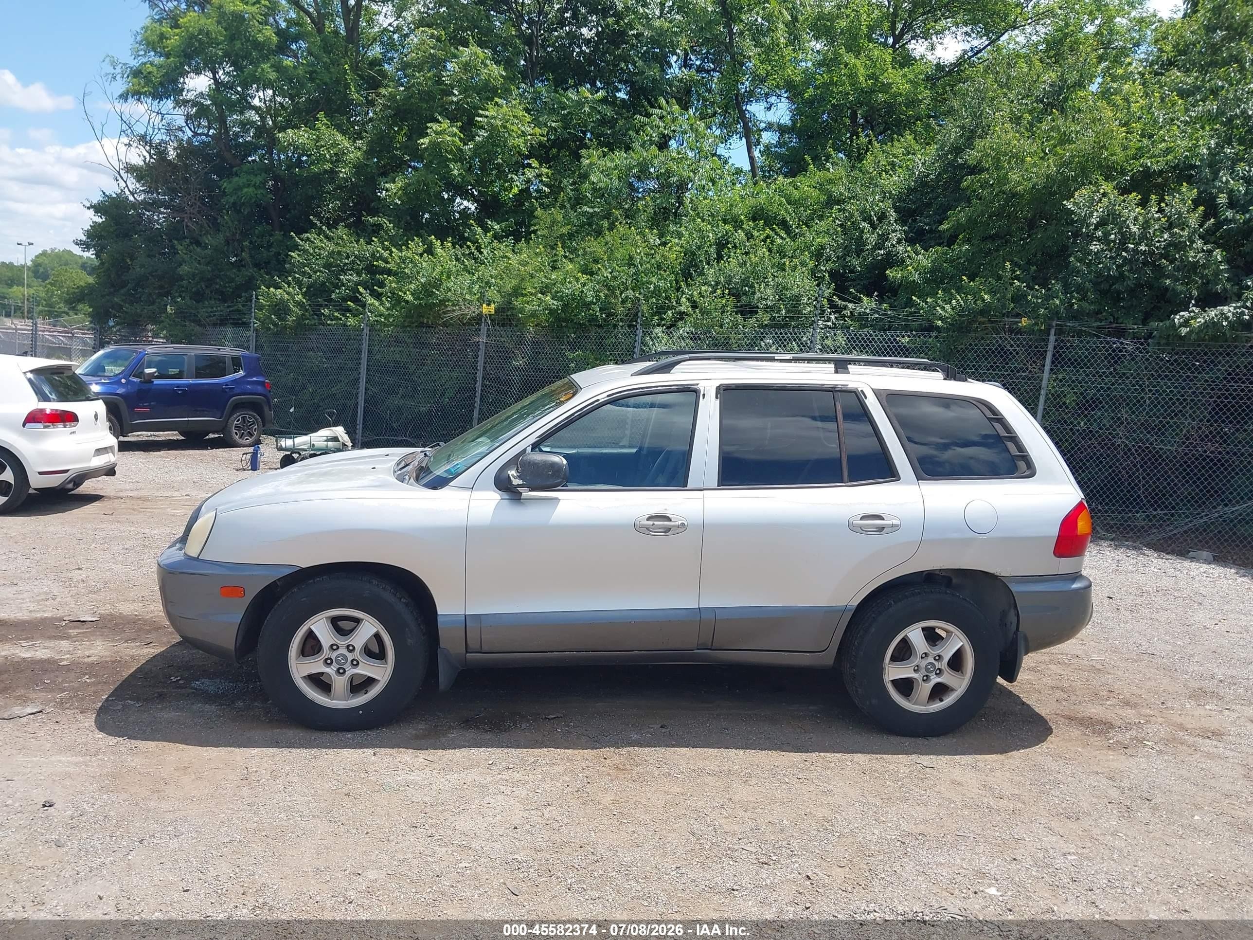 2004 Hyundai Santa Fe Gls Серебряный vin: KM8SC13D64U705206