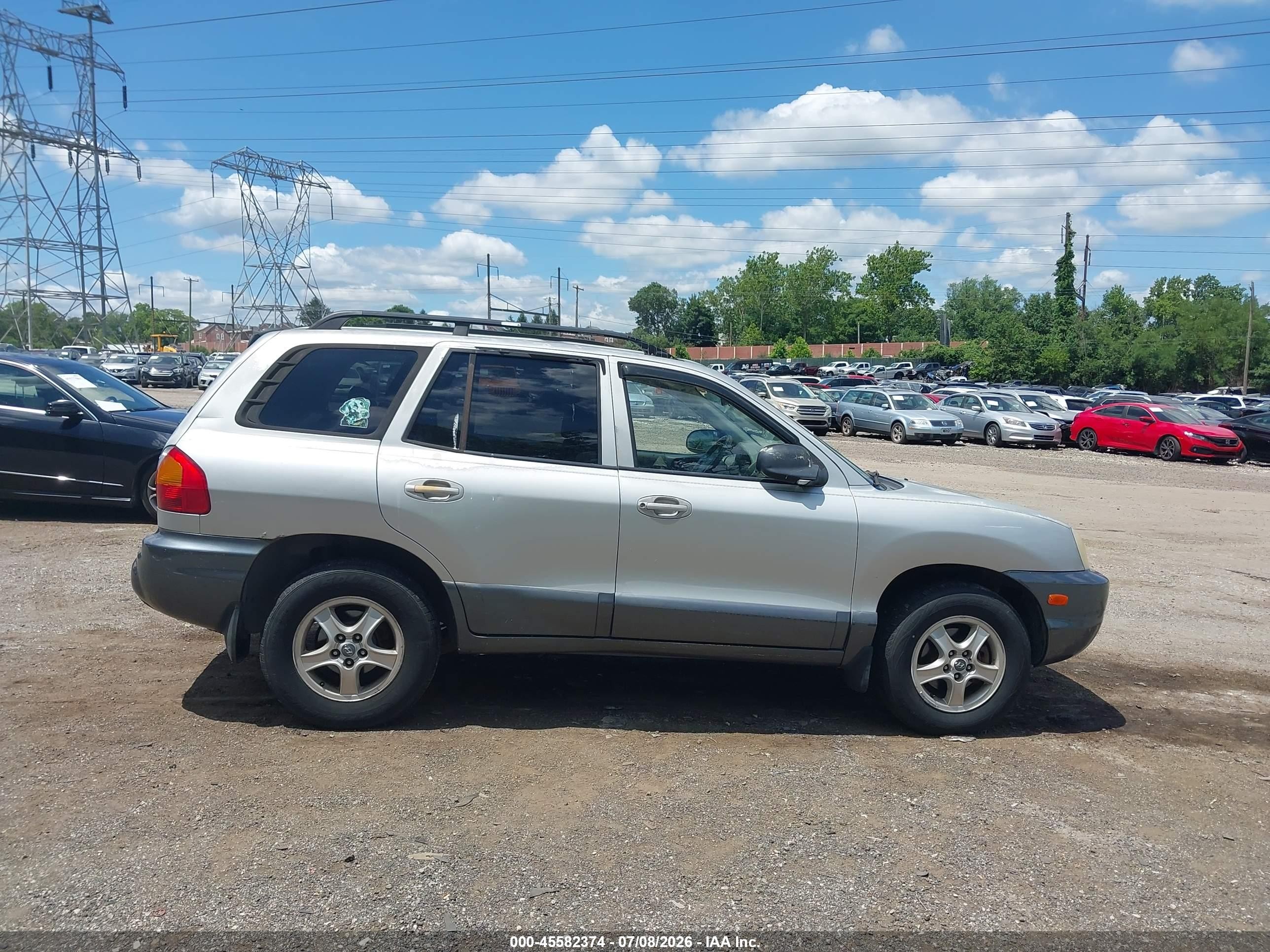 2004 Hyundai Santa Fe Gls Серебряный vin: KM8SC13D64U705206