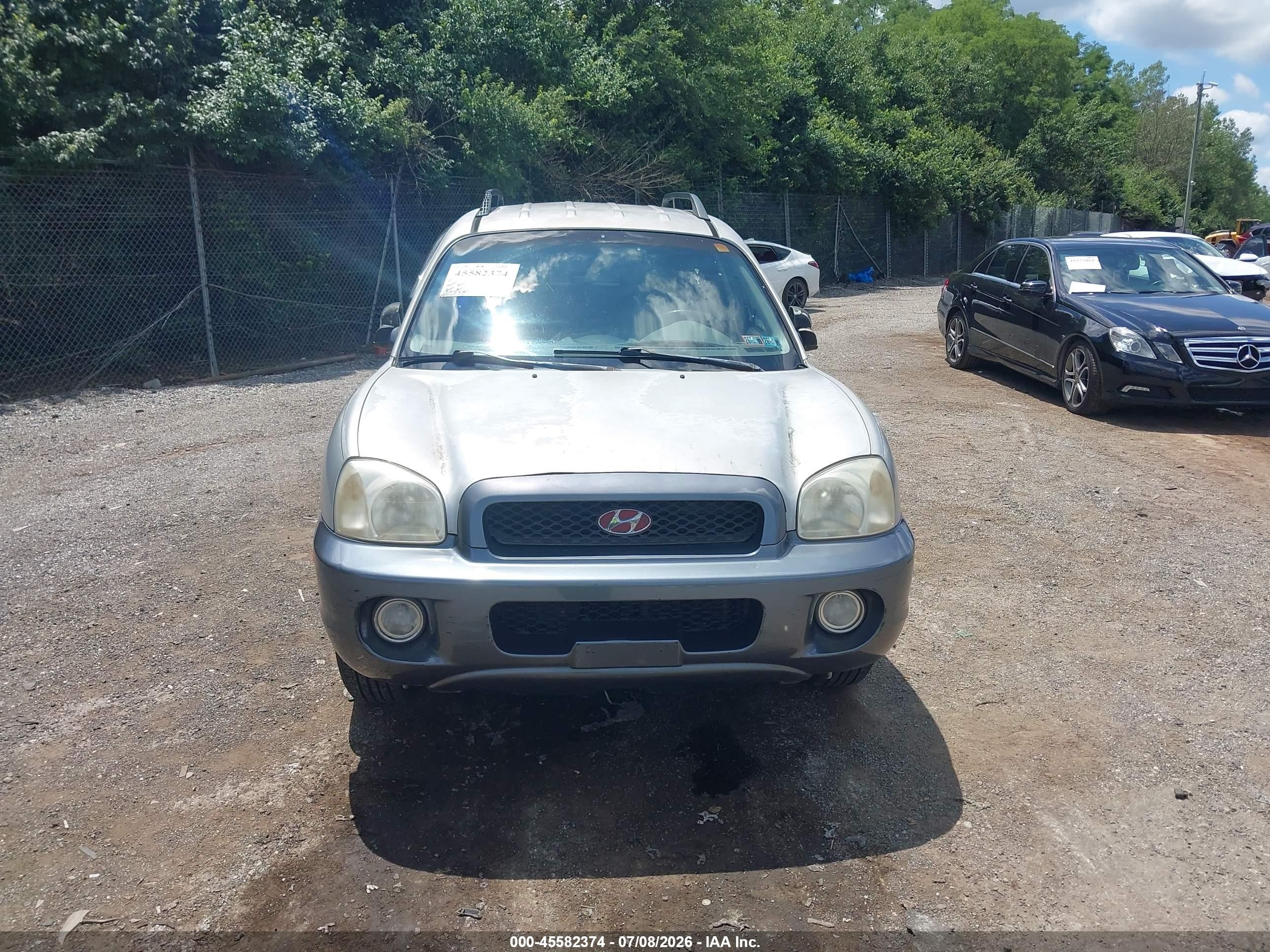 2004 Hyundai Santa Fe Gls Серебряный vin: KM8SC13D64U705206