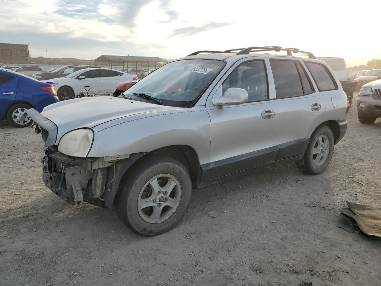 2004 Hyundai Santa Fe Gls Серебряный vin: KM8SC13D64U715363