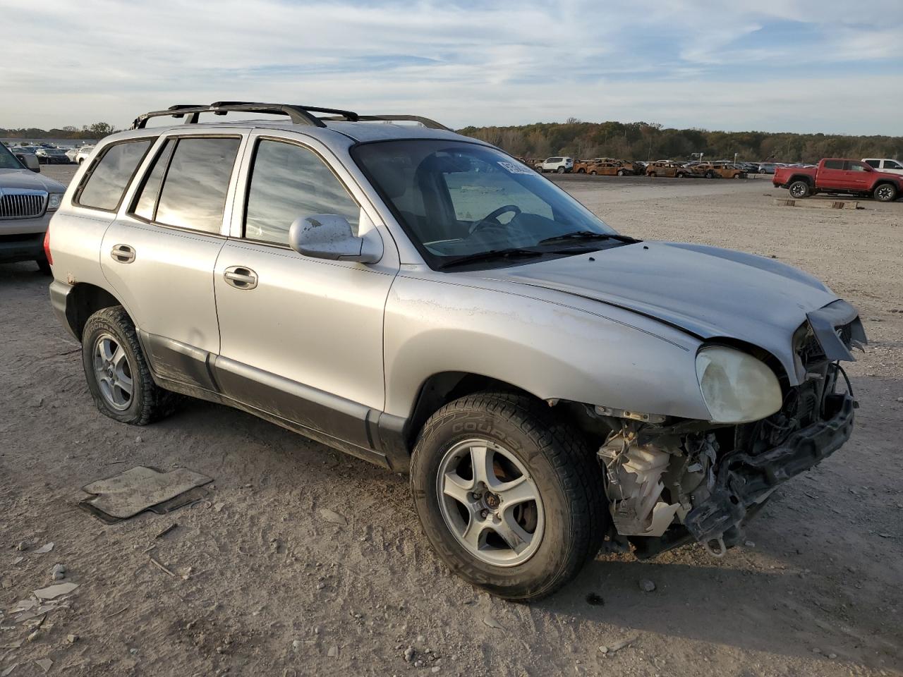 2004 Hyundai Santa Fe Gls Серебряный vin: KM8SC13D64U715363