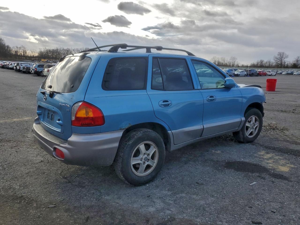 2004 Hyundai Santa Fe Gls Синий vin: KM8SC13D64U837379