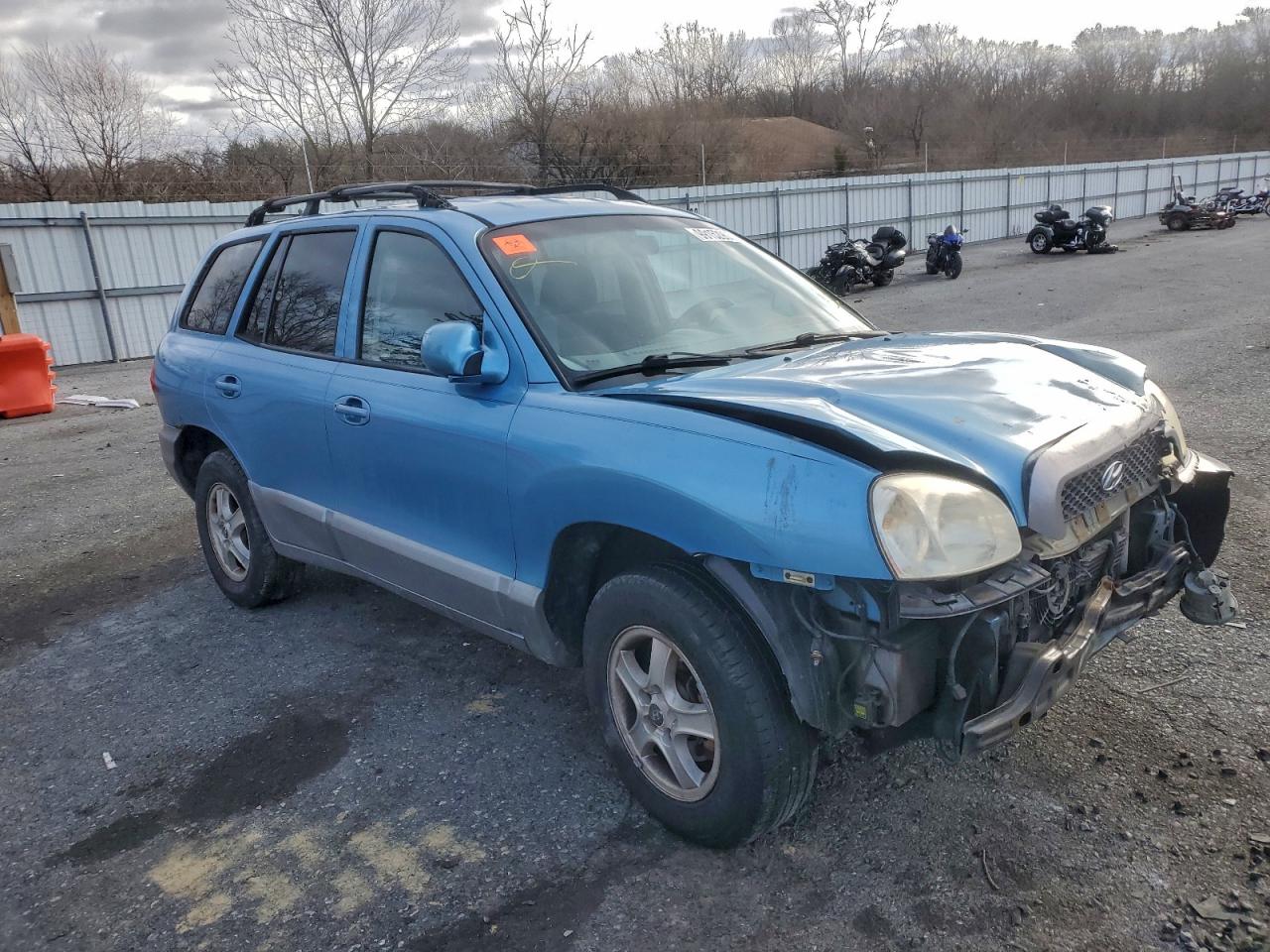 2004 Hyundai Santa Fe Gls Синий vin: KM8SC13D64U837379
