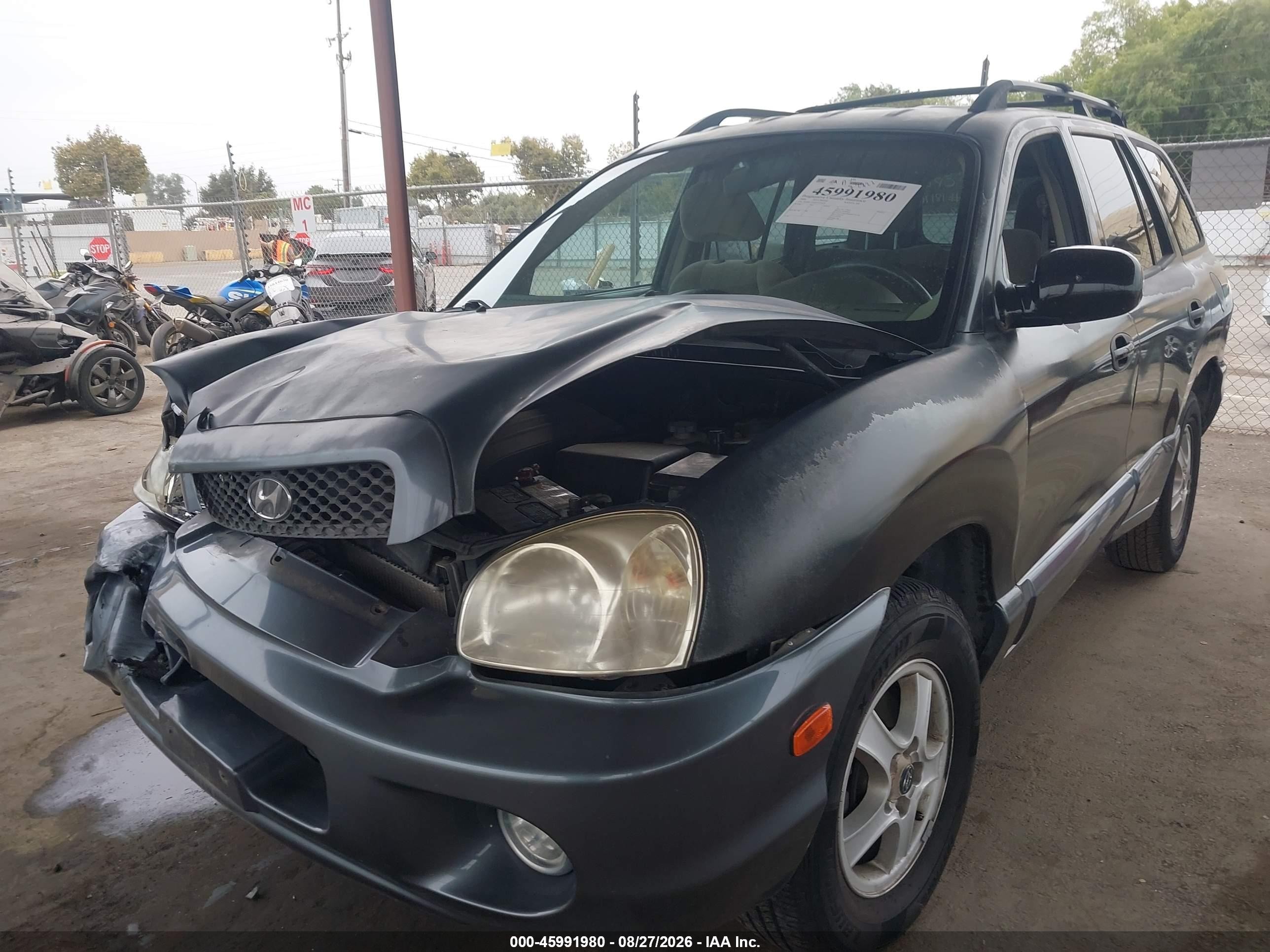2004 Hyundai Santa Fe Gls Black vin: KM8SC13D64U839620