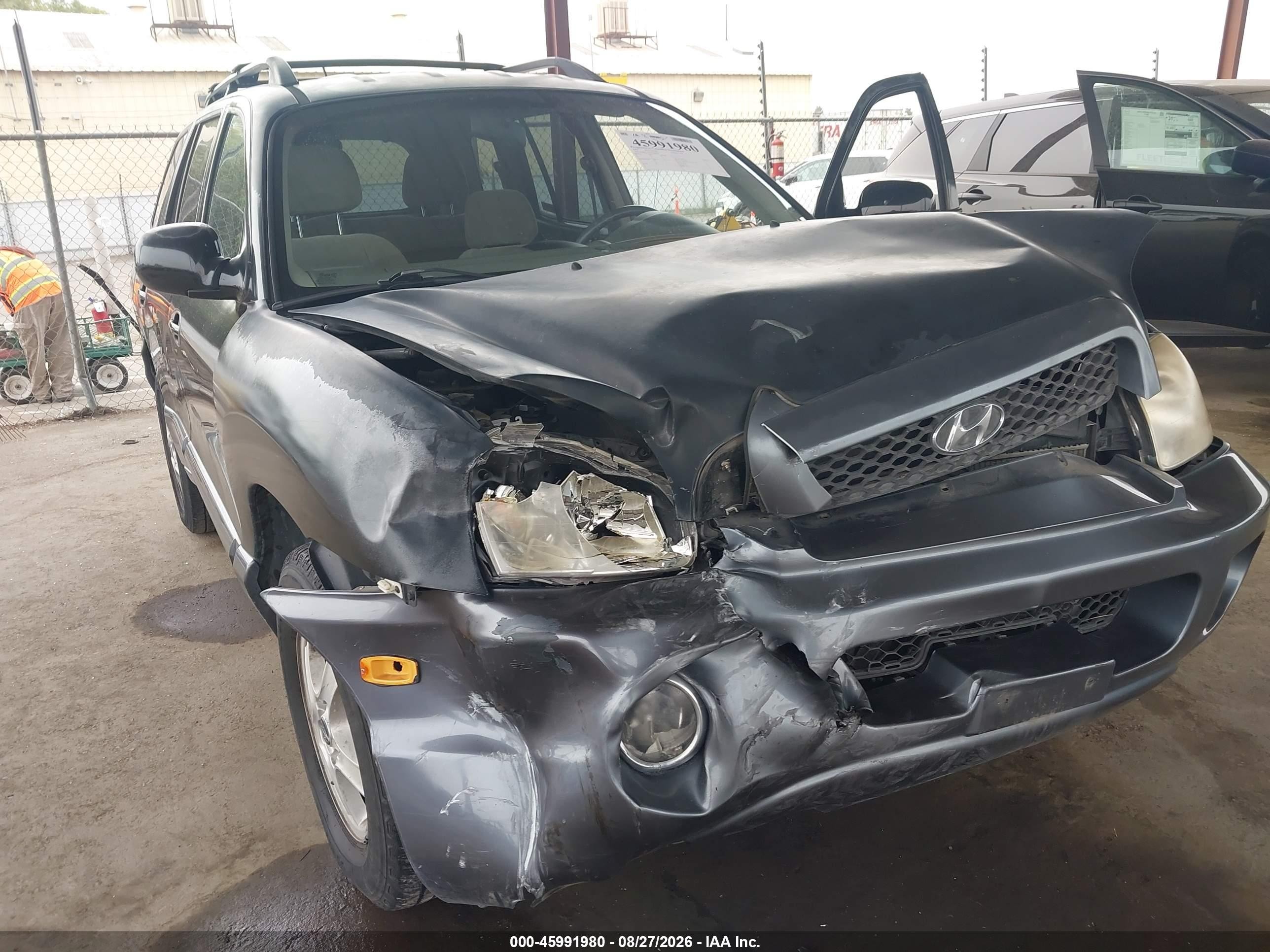 2004 Hyundai Santa Fe Gls Black vin: KM8SC13D64U839620