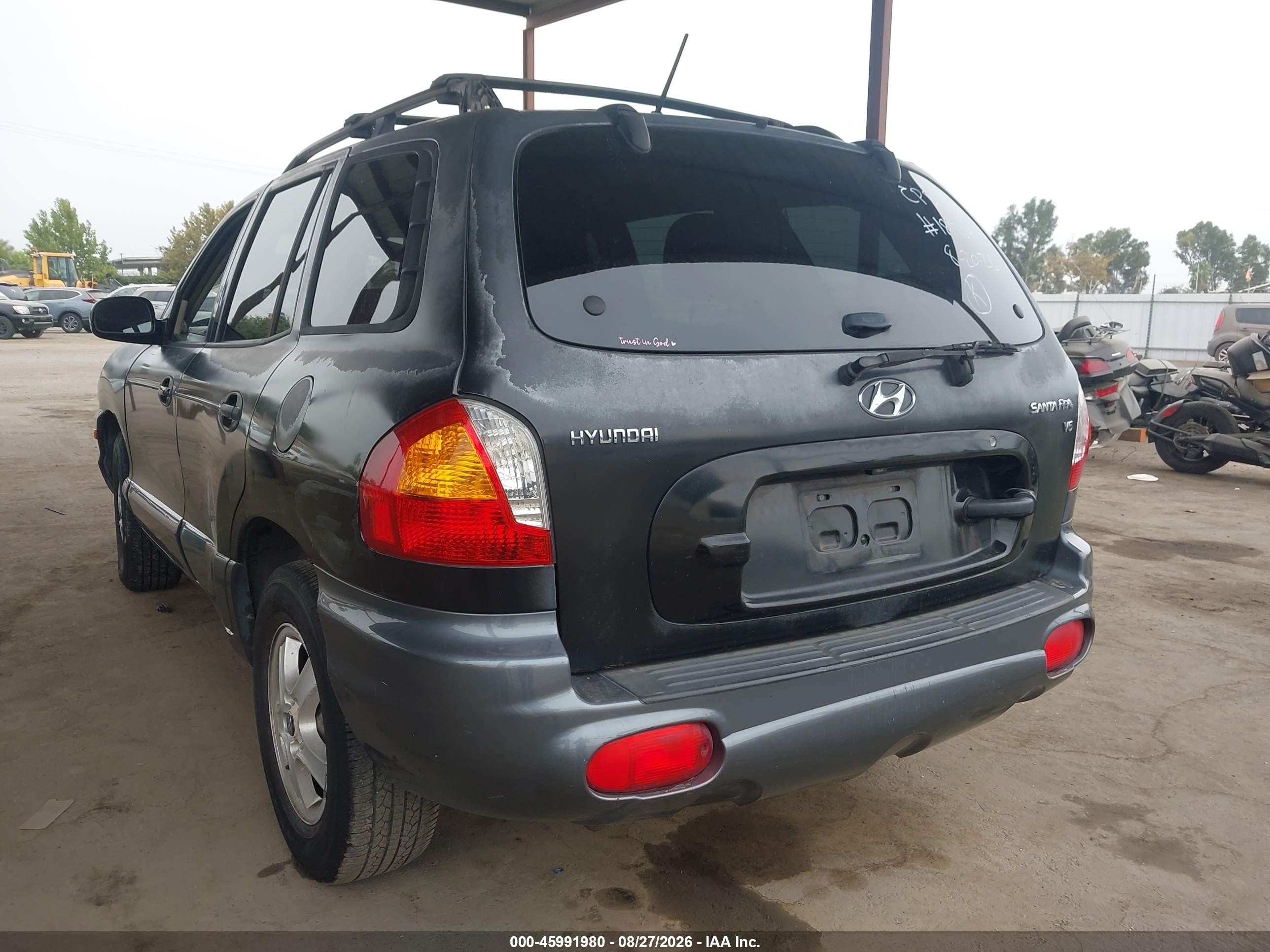 2004 Hyundai Santa Fe Gls Black vin: KM8SC13D64U839620