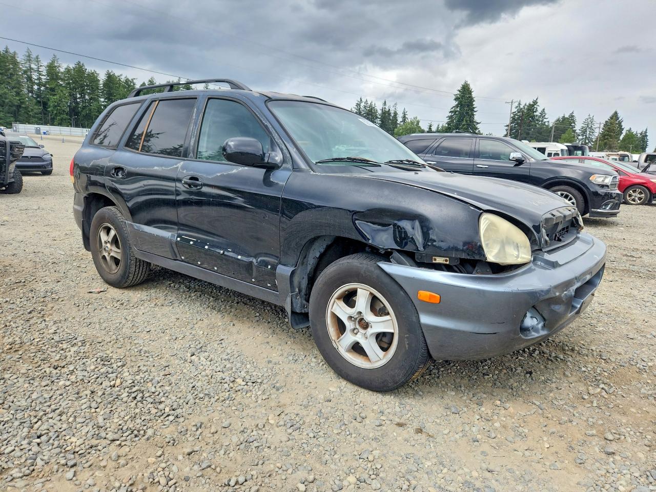 2005 Hyundai Santa Fe Gls Черный vin: KM8SC13D65U888592