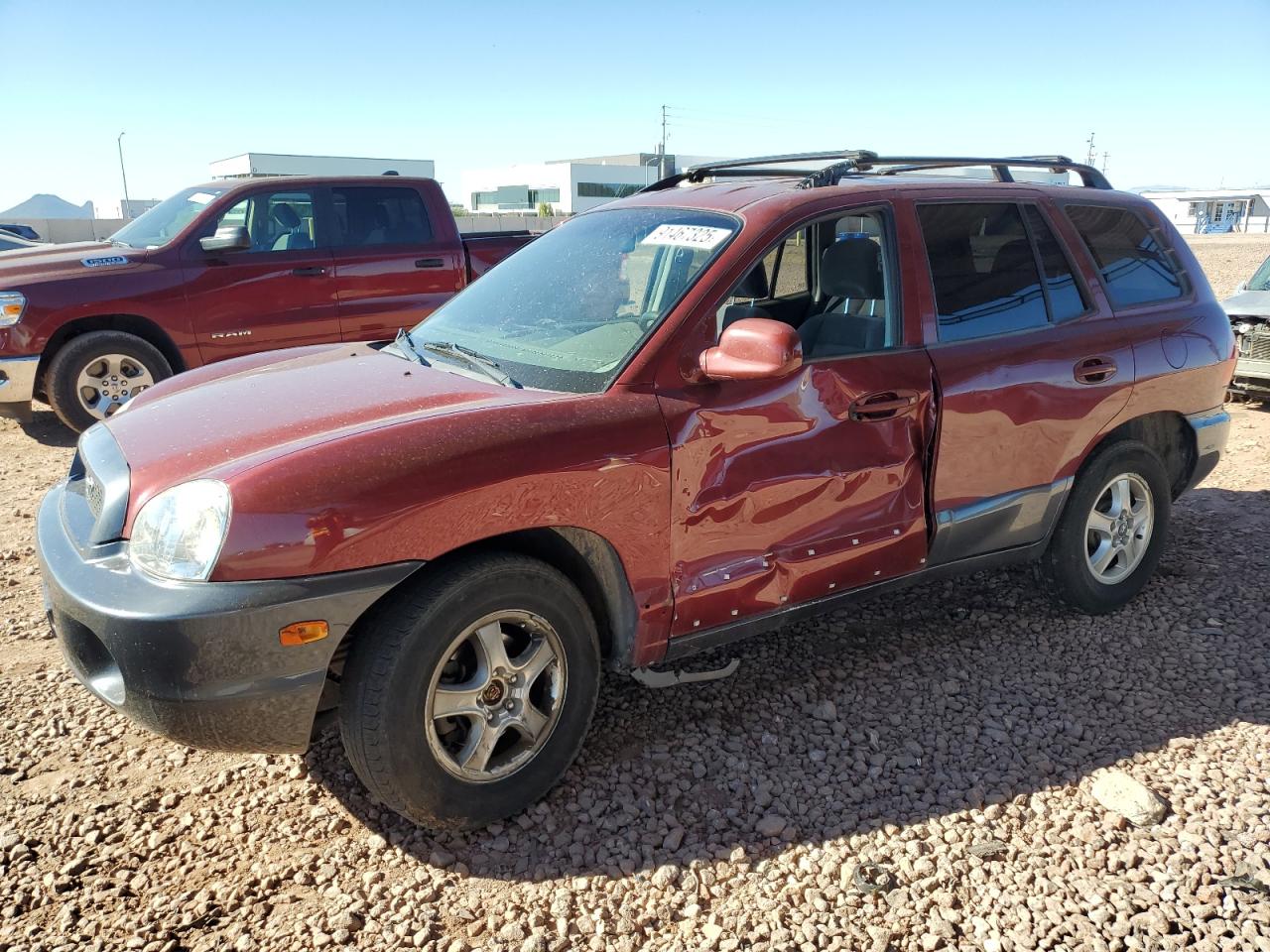 2003 Hyundai Santa Fe Gls Maroon vin: KM8SC13D73U401901