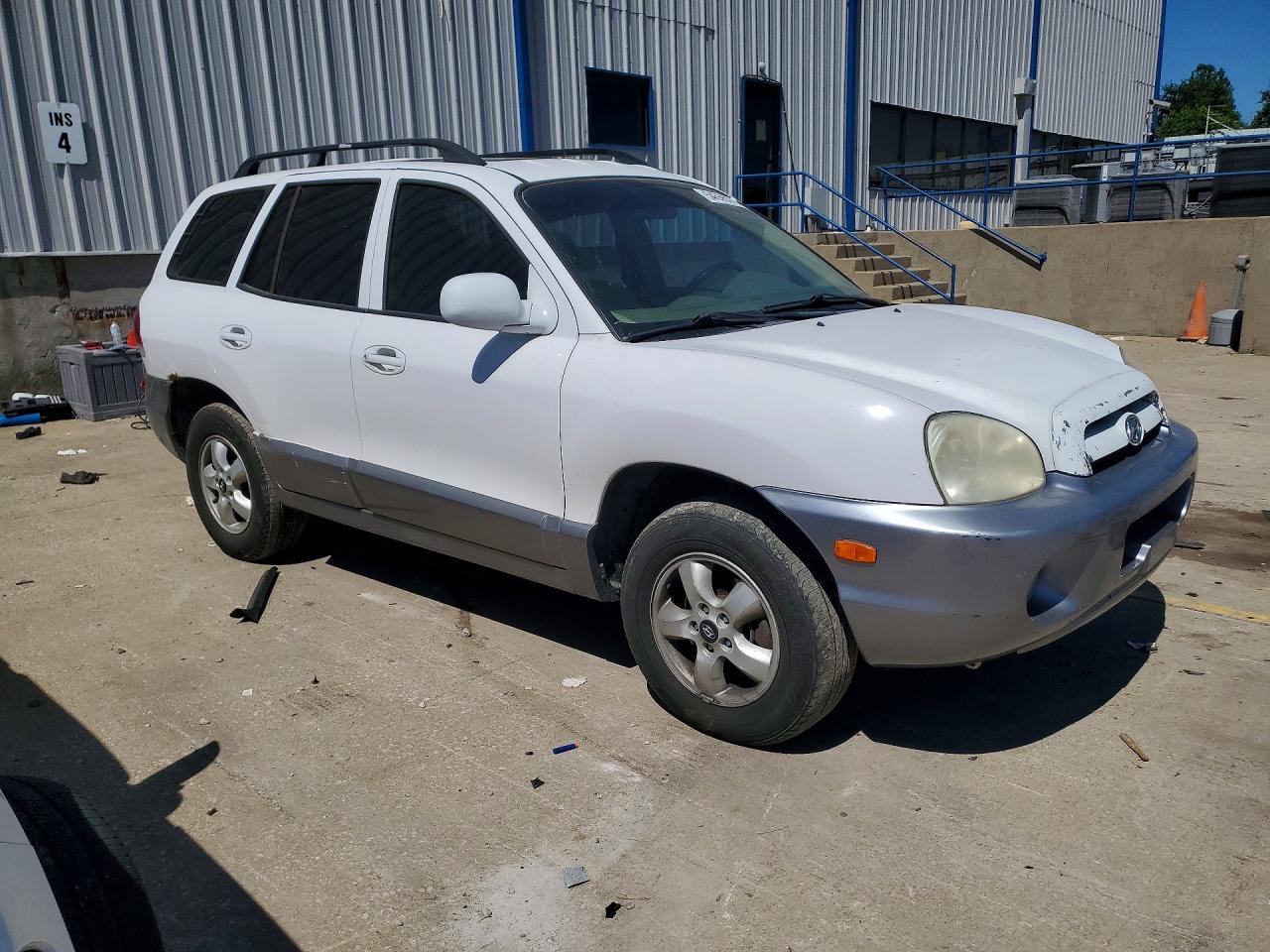 2005 Hyundai Santa Fe Gls White vin: KM8SC13D75U029172