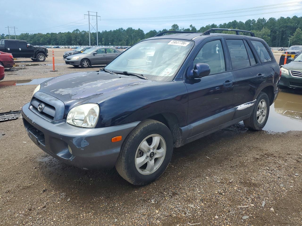 2005 Hyundai Santa Fe Gls Blue vin: KM8SC13D75U875267