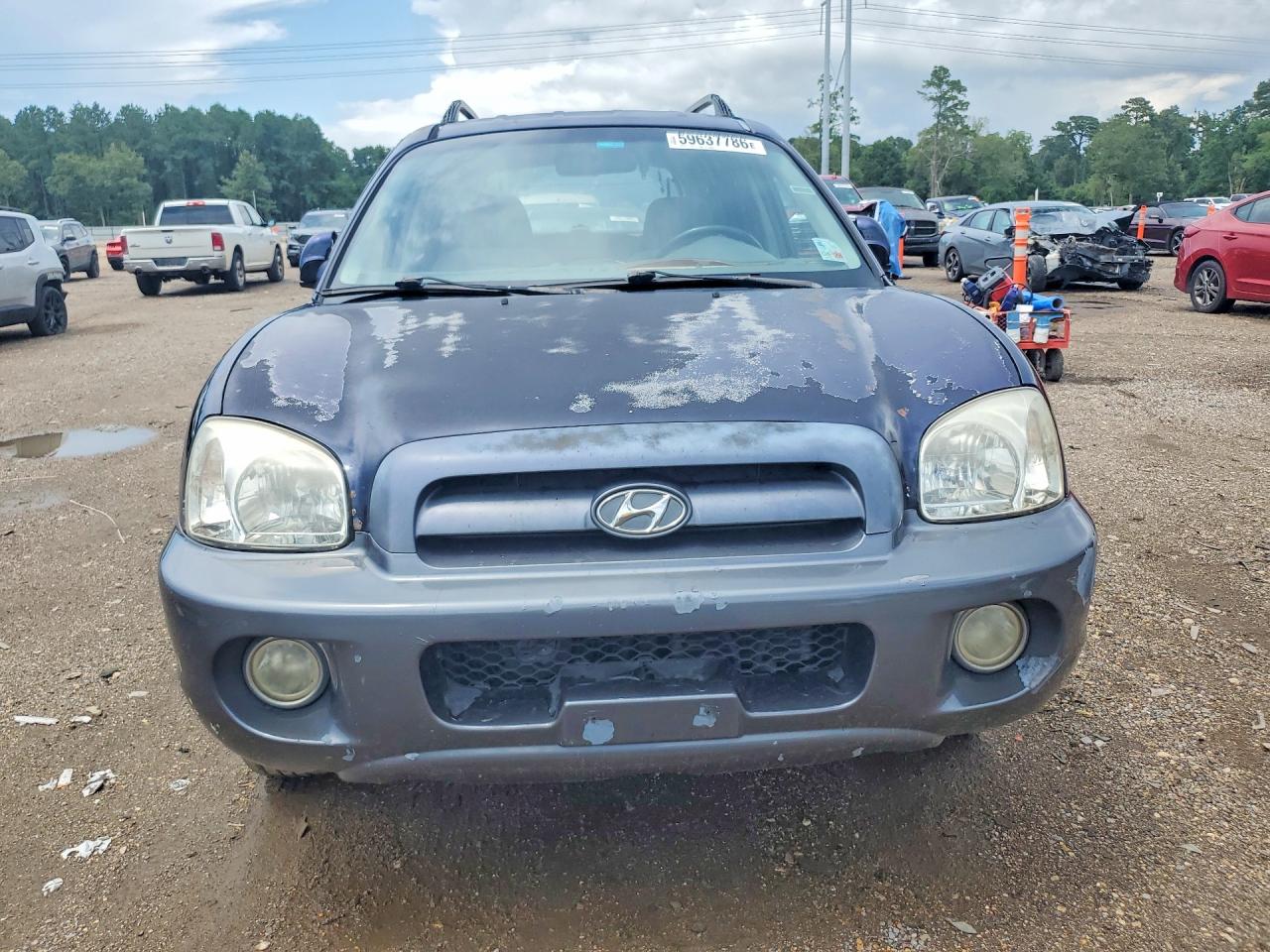 2005 Hyundai Santa Fe Gls Blue vin: KM8SC13D75U875267