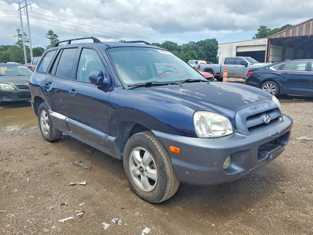 2005 Hyundai Santa Fe Gls Blue vin: KM8SC13D75U875267