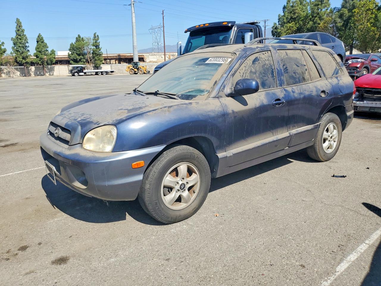 2005 Hyundai Santa Fe Gls Blue vin: KM8SC13D75U934141