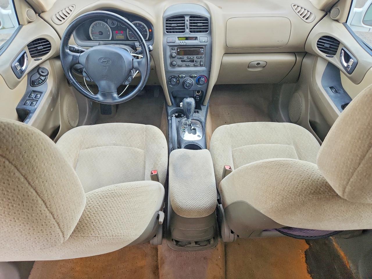 2005 Hyundai Santa Fe Gls White vin: KM8SC13D75U989723
