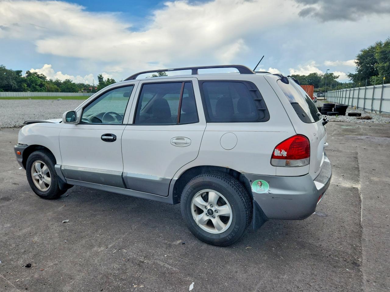 2005 Hyundai Santa Fe Gls White vin: KM8SC13D75U989723