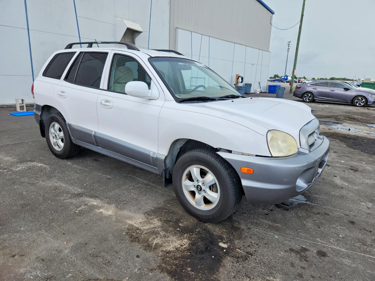 2005 Hyundai Santa Fe Gls White vin: KM8SC13D75U989723