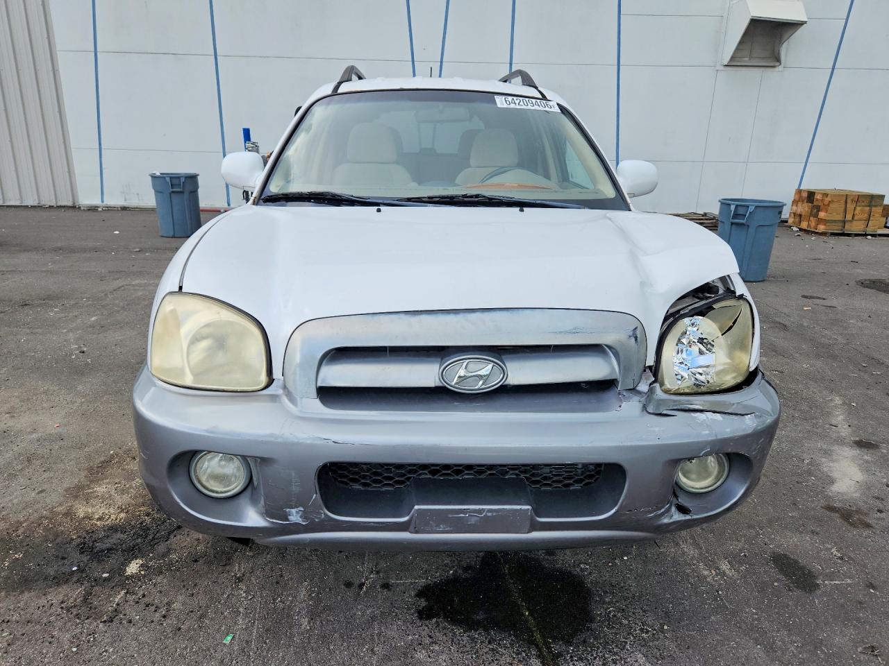 2005 Hyundai Santa Fe Gls White vin: KM8SC13D75U989723