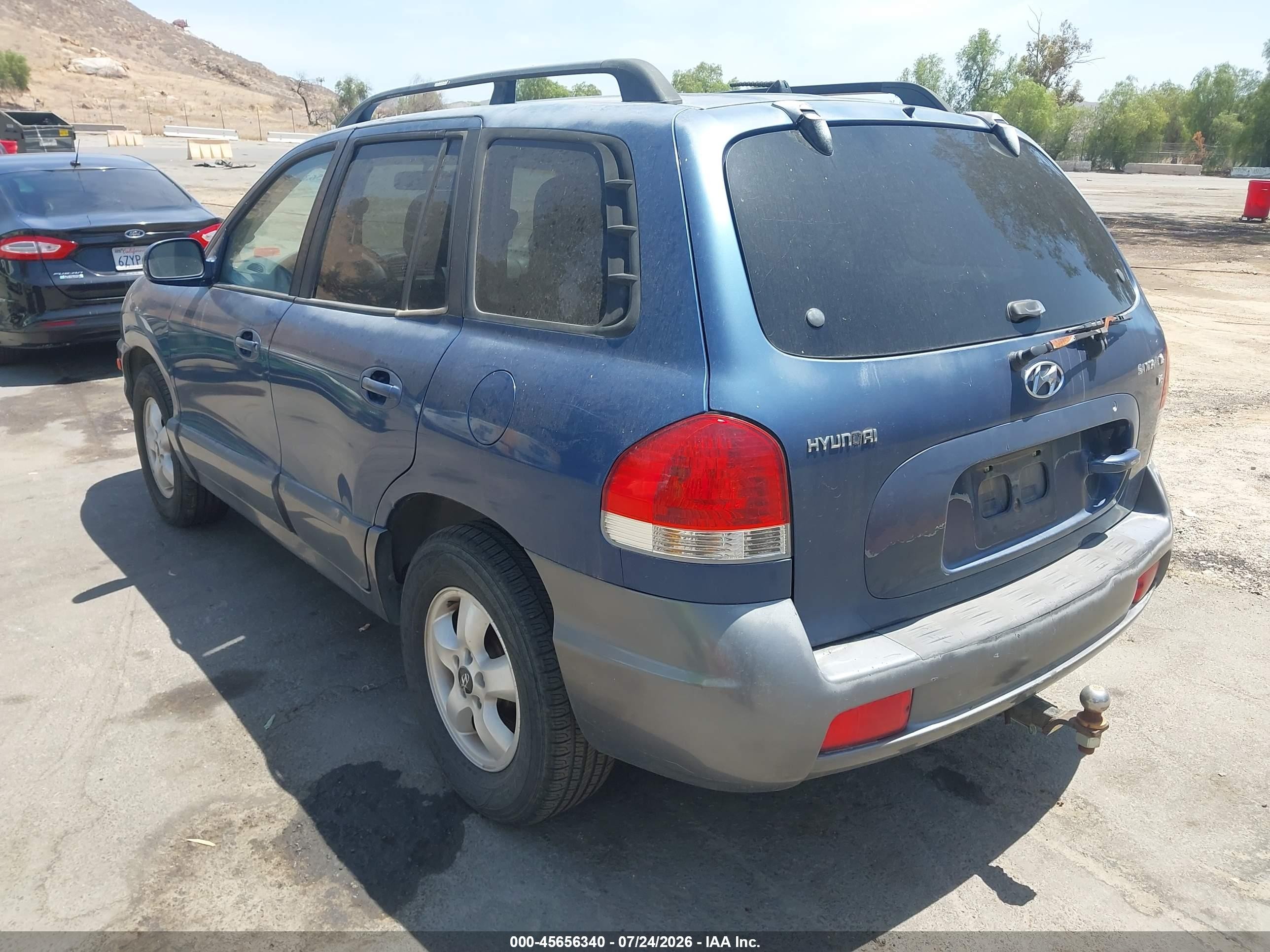2006 Hyundai Santa Fe Gls Blue vin: KM8SC13D76U106012