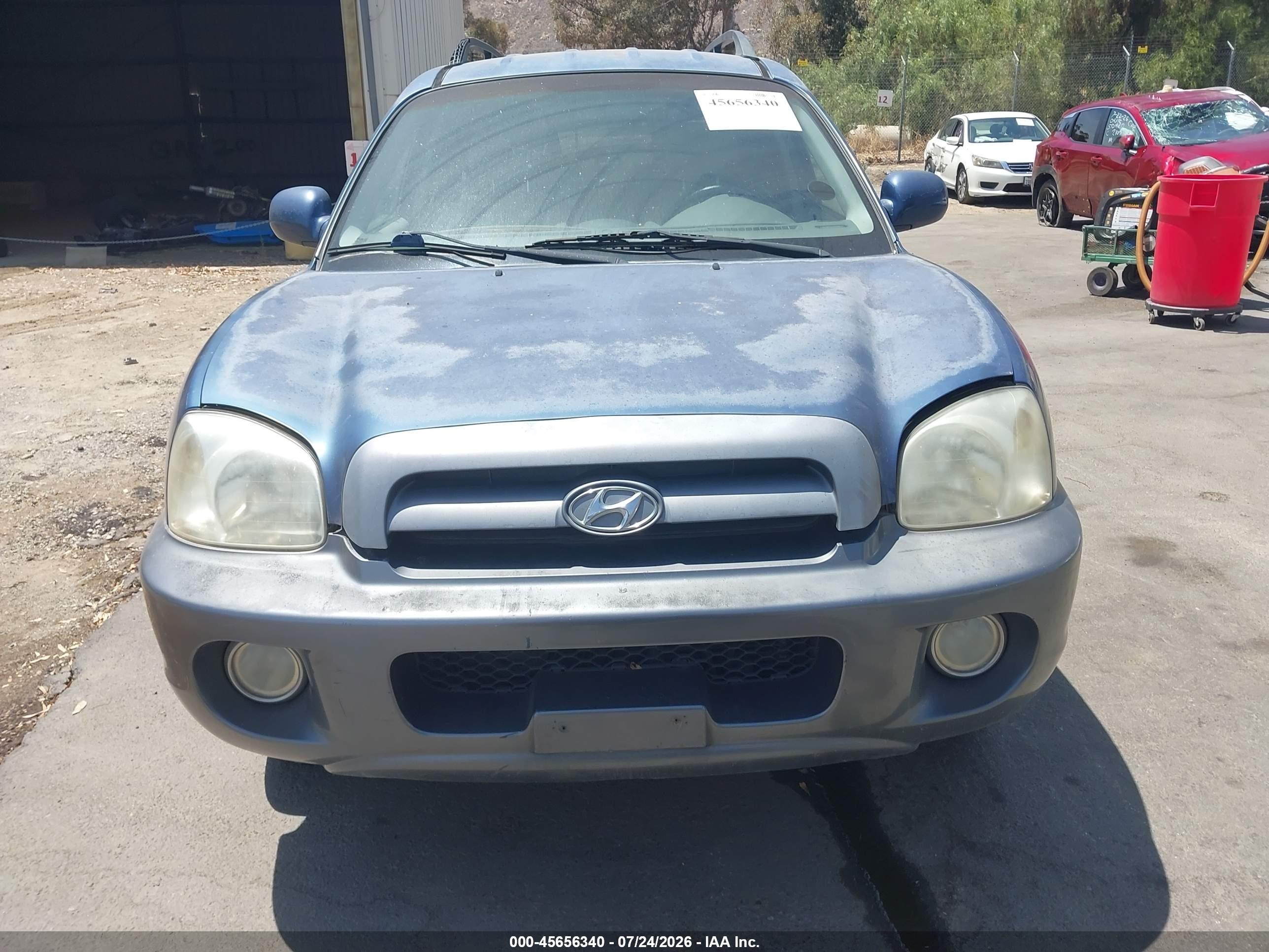 2006 Hyundai Santa Fe Gls Blue vin: KM8SC13D76U106012