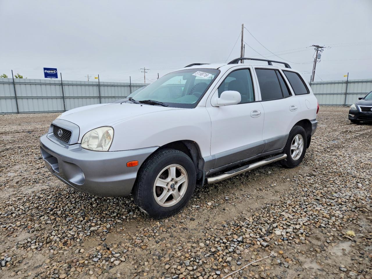 2002 Hyundai Santa Fe Gls White vin: KM8SC13D82U287535