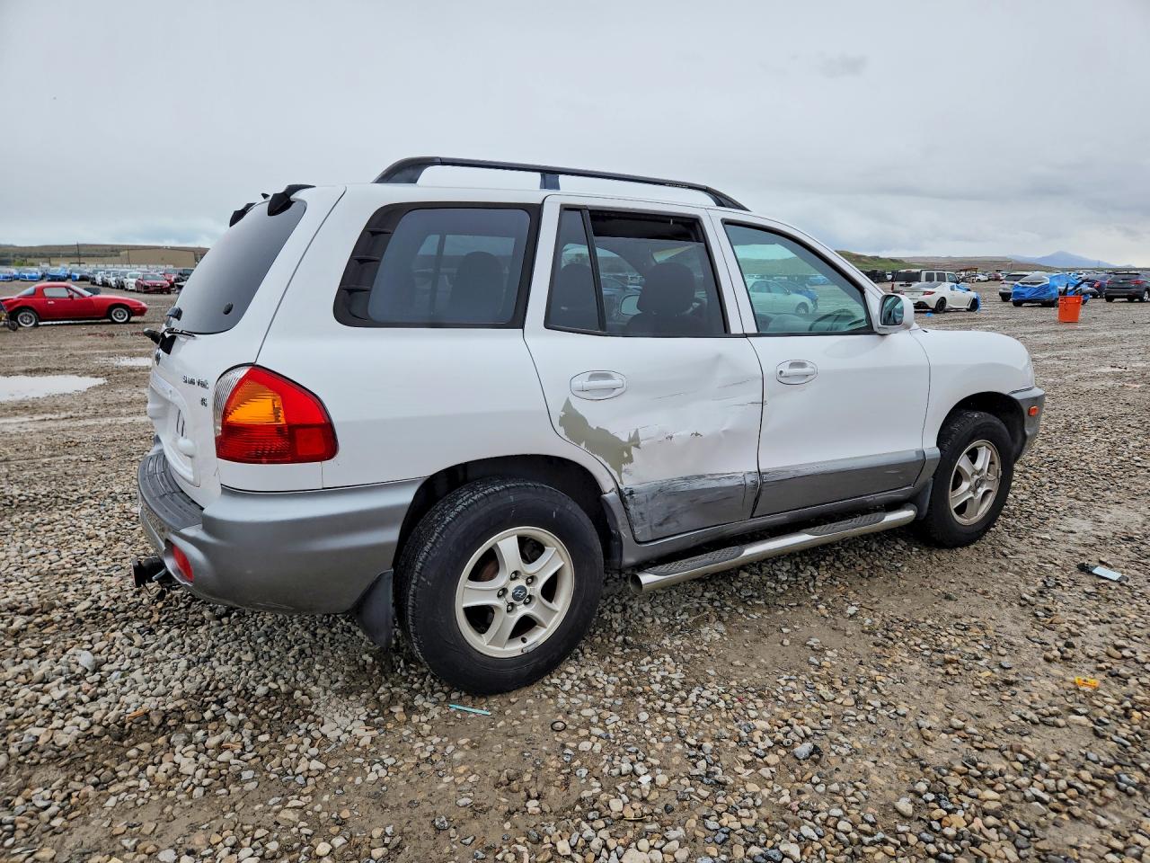 2002 Hyundai Santa Fe Gls White vin: KM8SC13D82U287535