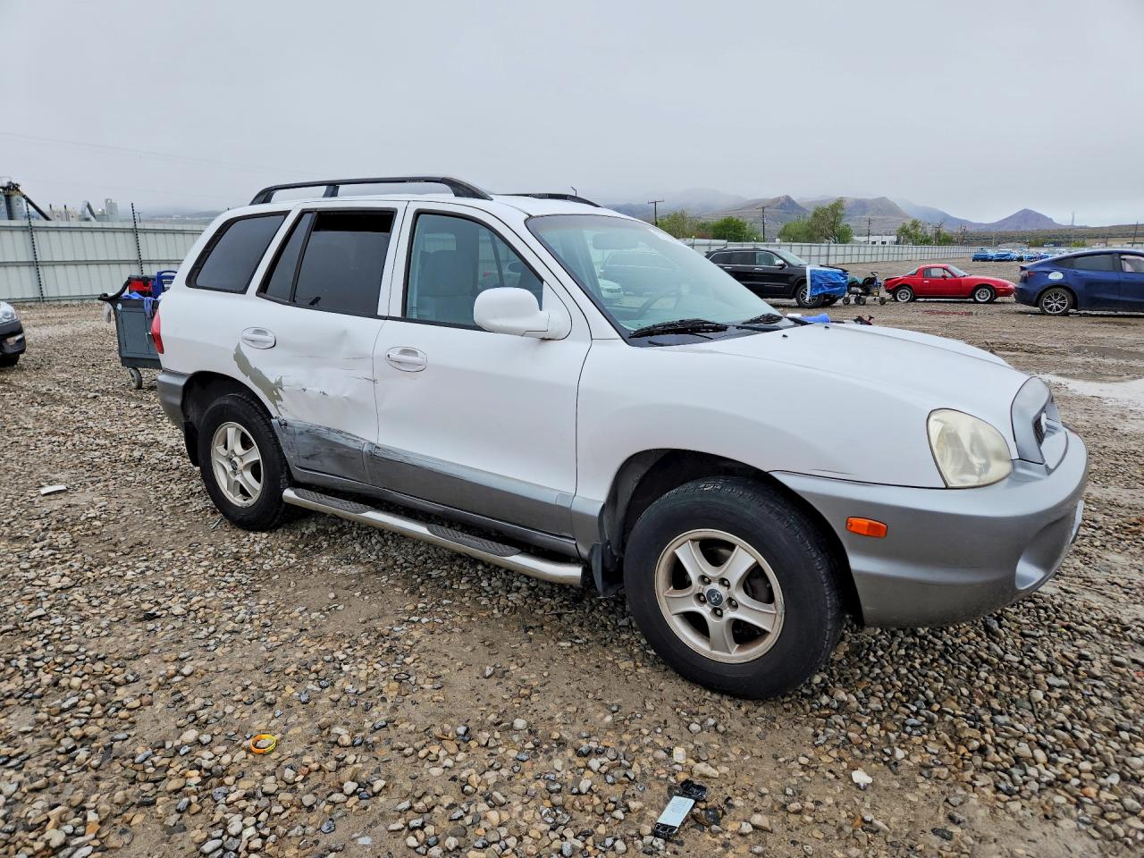 2002 Hyundai Santa Fe Gls White vin: KM8SC13D82U287535