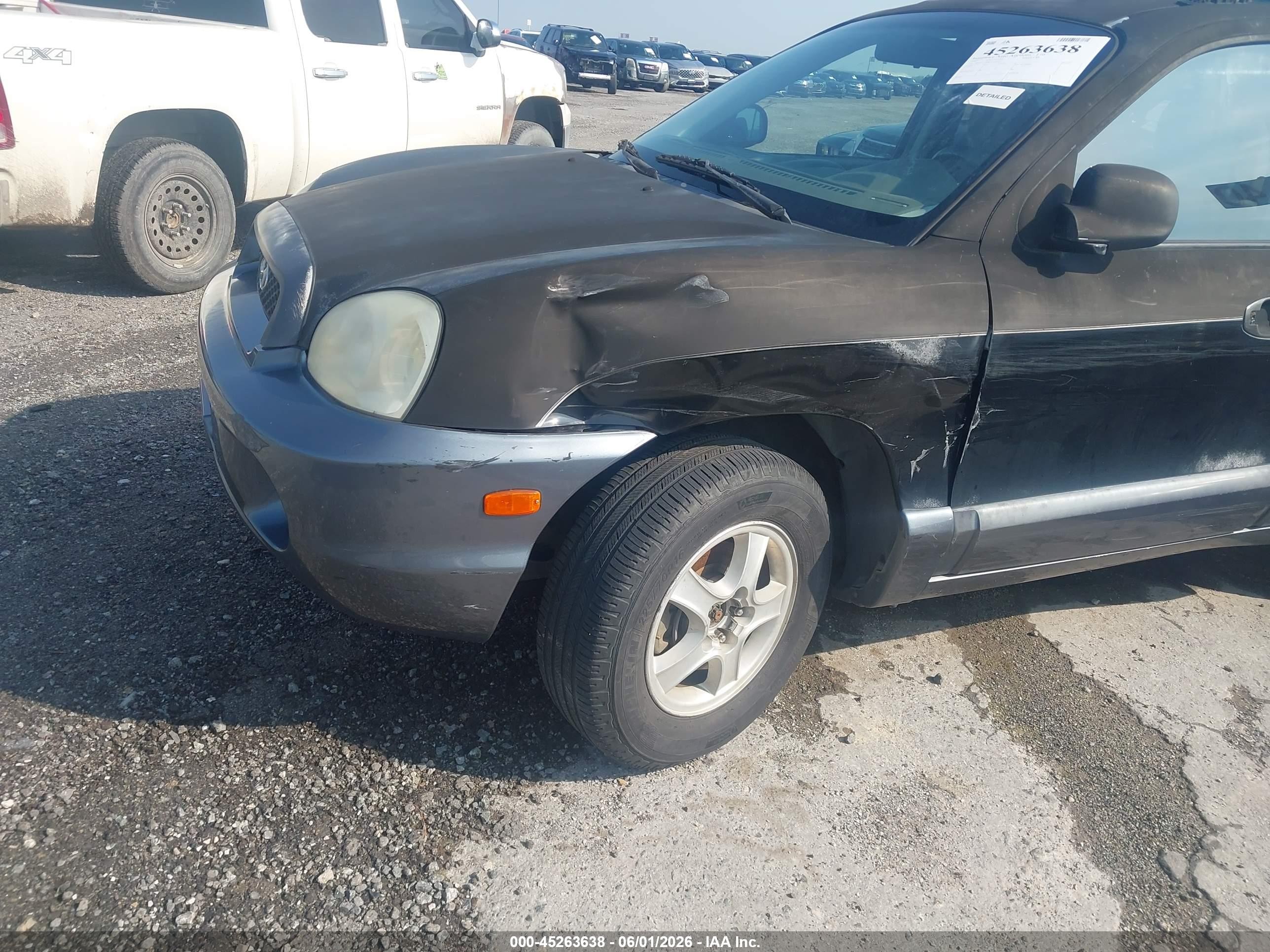 2003 Hyundai Santa Fe Gls/lx Black vin: KM8SC13D83U426807