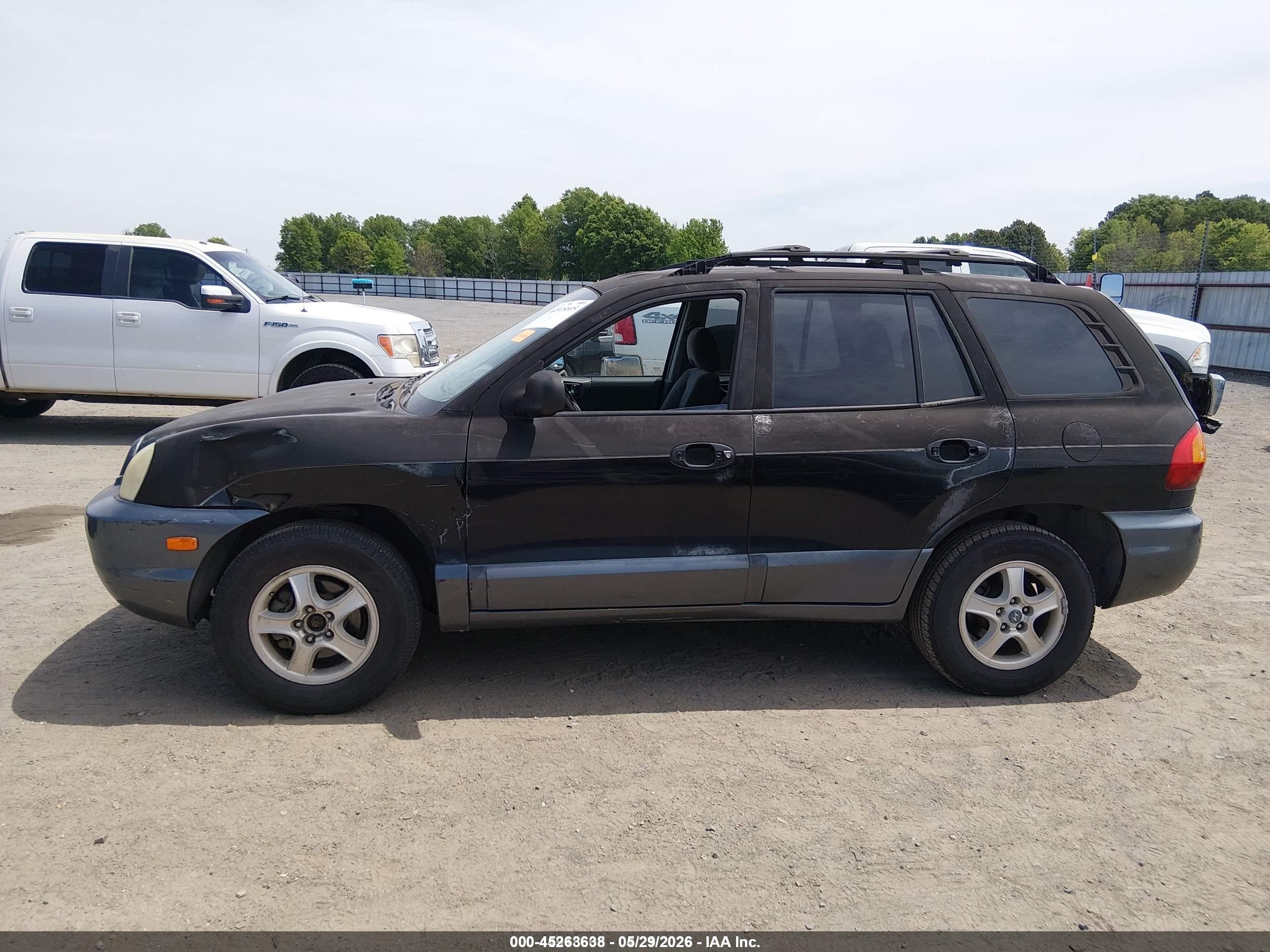 2003 Hyundai Santa Fe Gls/lx Black vin: KM8SC13D83U426807