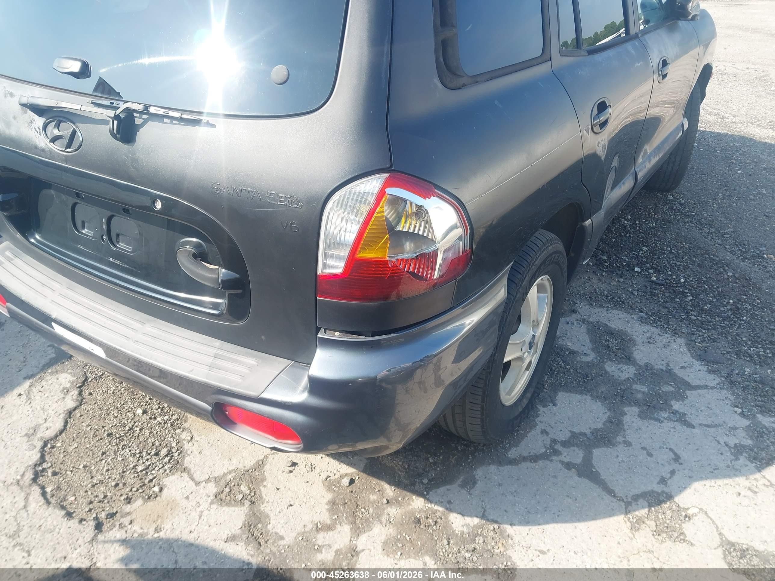 2003 Hyundai Santa Fe Gls/lx Black vin: KM8SC13D83U426807
