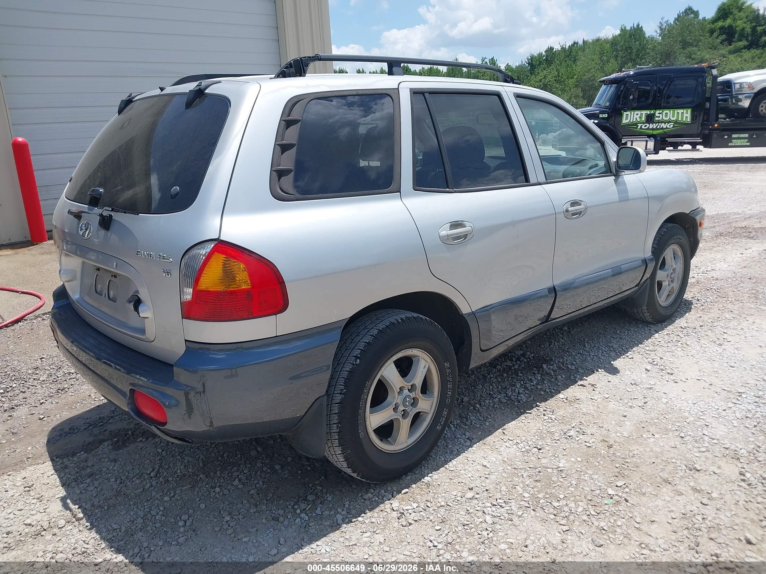 2003 Hyundai Santa Fe Gls/lx Silver vin: KM8SC13D83U437175