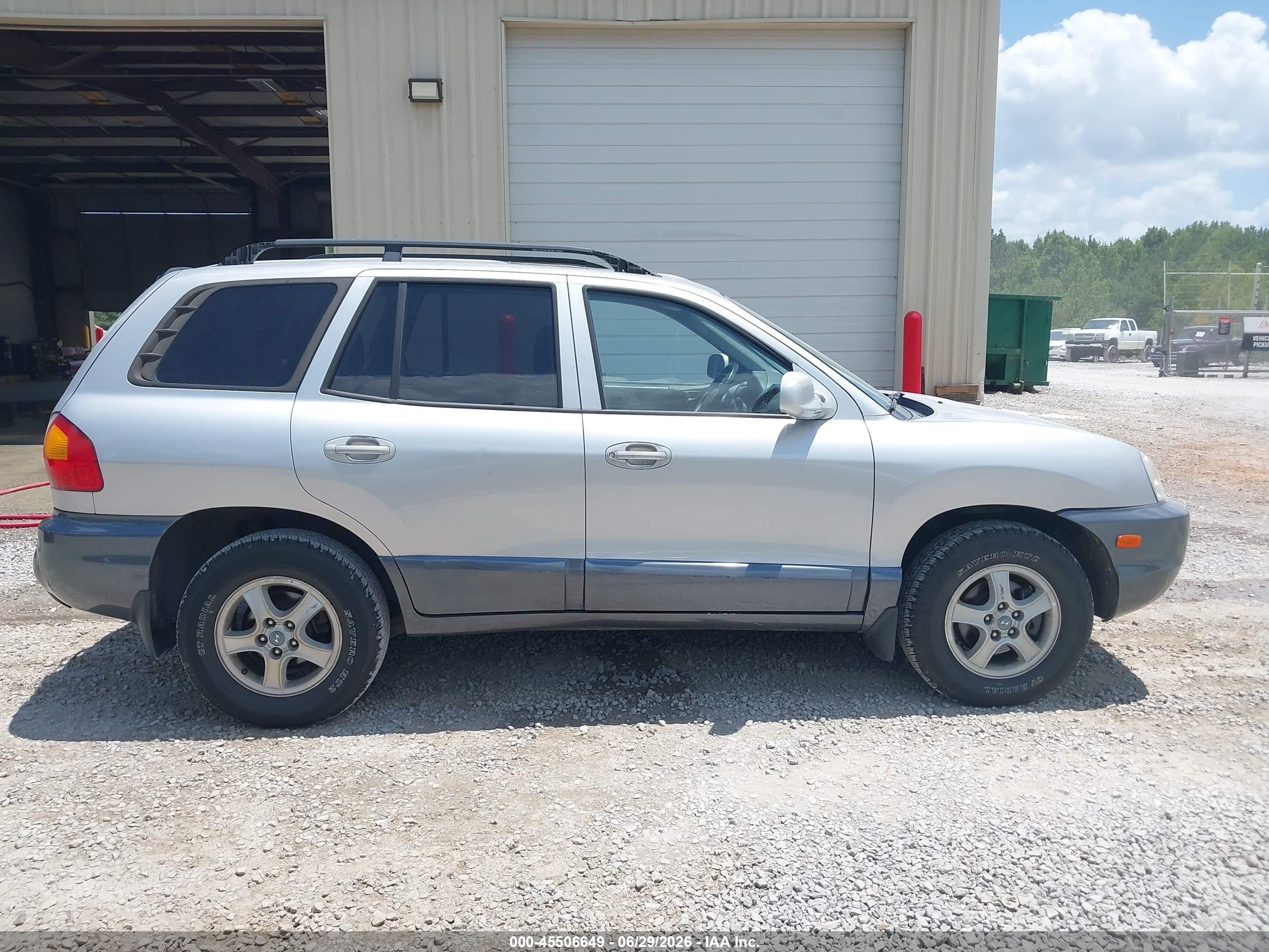 2003 Hyundai Santa Fe Gls/lx Silver vin: KM8SC13D83U437175