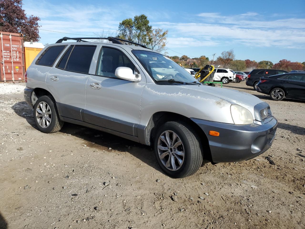 2003 Hyundai Santa Fe Gls Silver vin: KM8SC13D83U553816