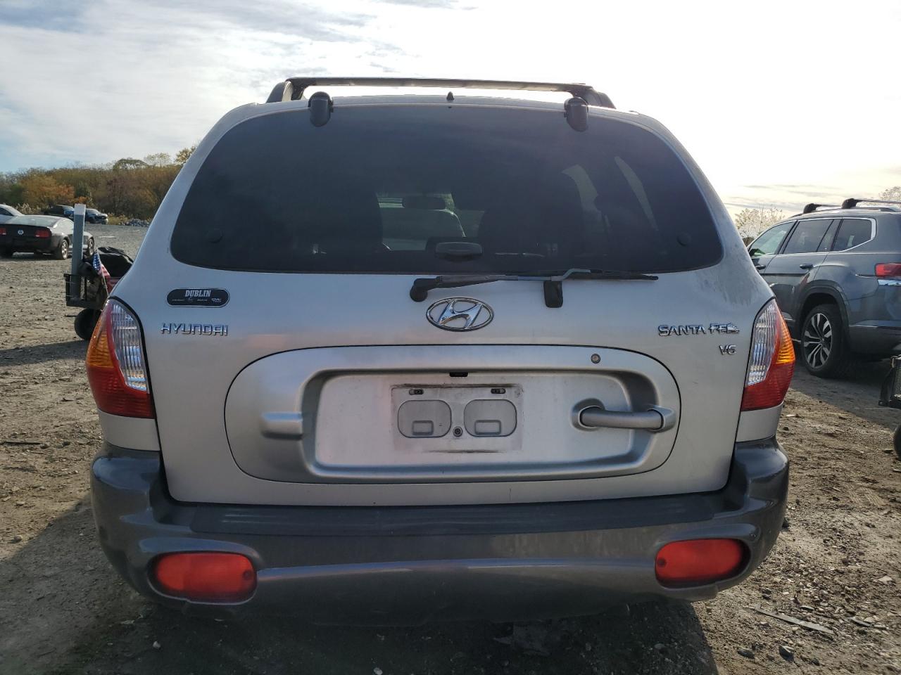 2003 Hyundai Santa Fe Gls Silver vin: KM8SC13D83U553816